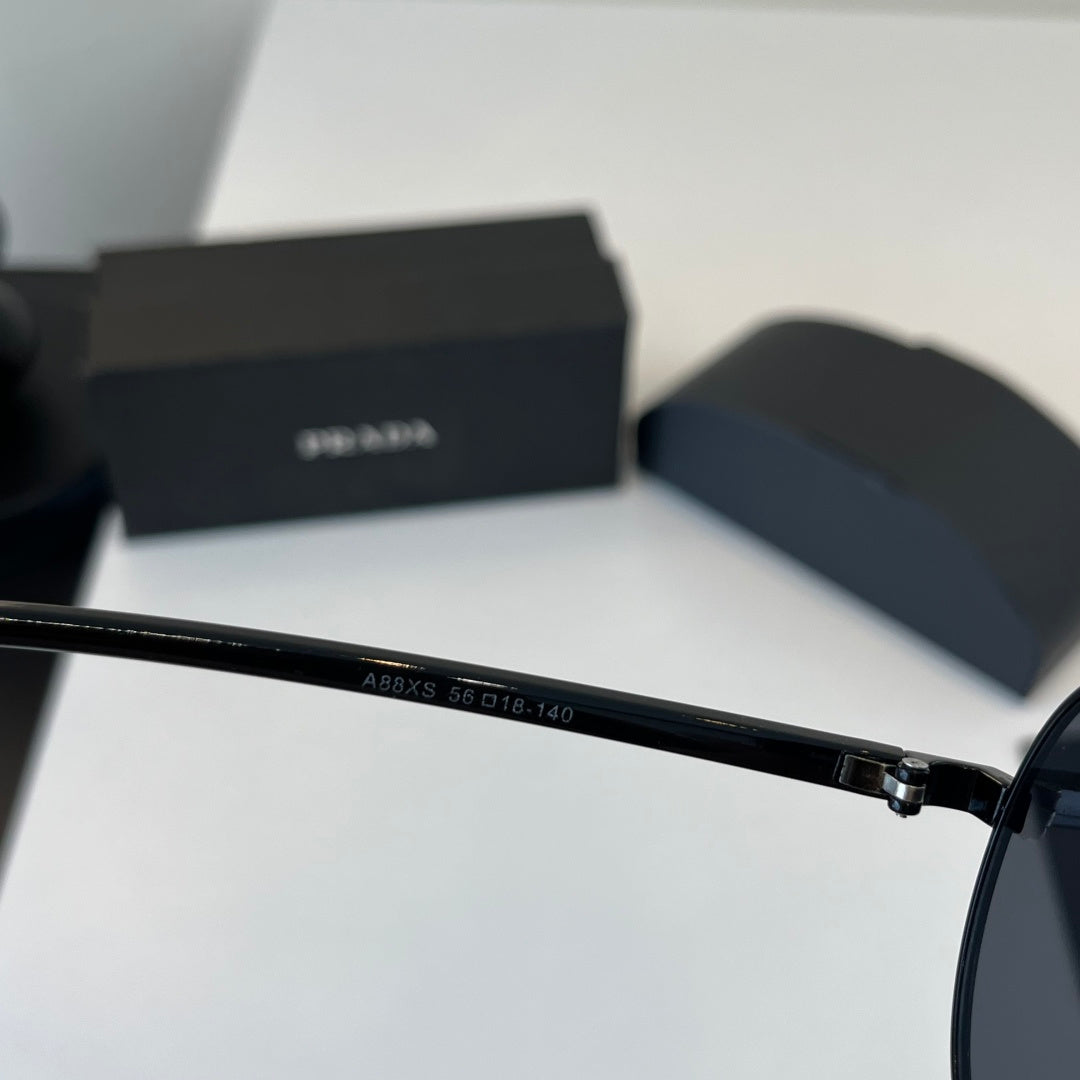 Prada Metal Aviator Black Lens Sunglasses for Men & Women - 382571 - detail image 9