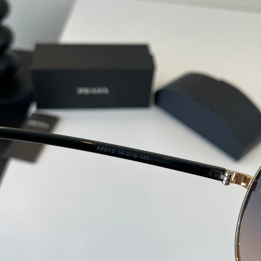 Prada Metal Aviator Silver Lens Sunglasses for Men & Women - 358364 - detail image 9