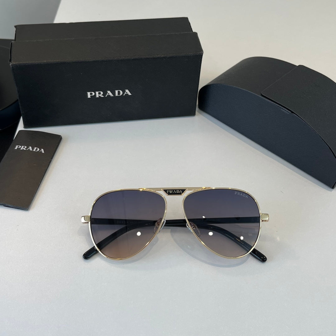 Prada Metal Aviator Silver Lens Sunglasses for Men & Women - 382572 - detail image 4