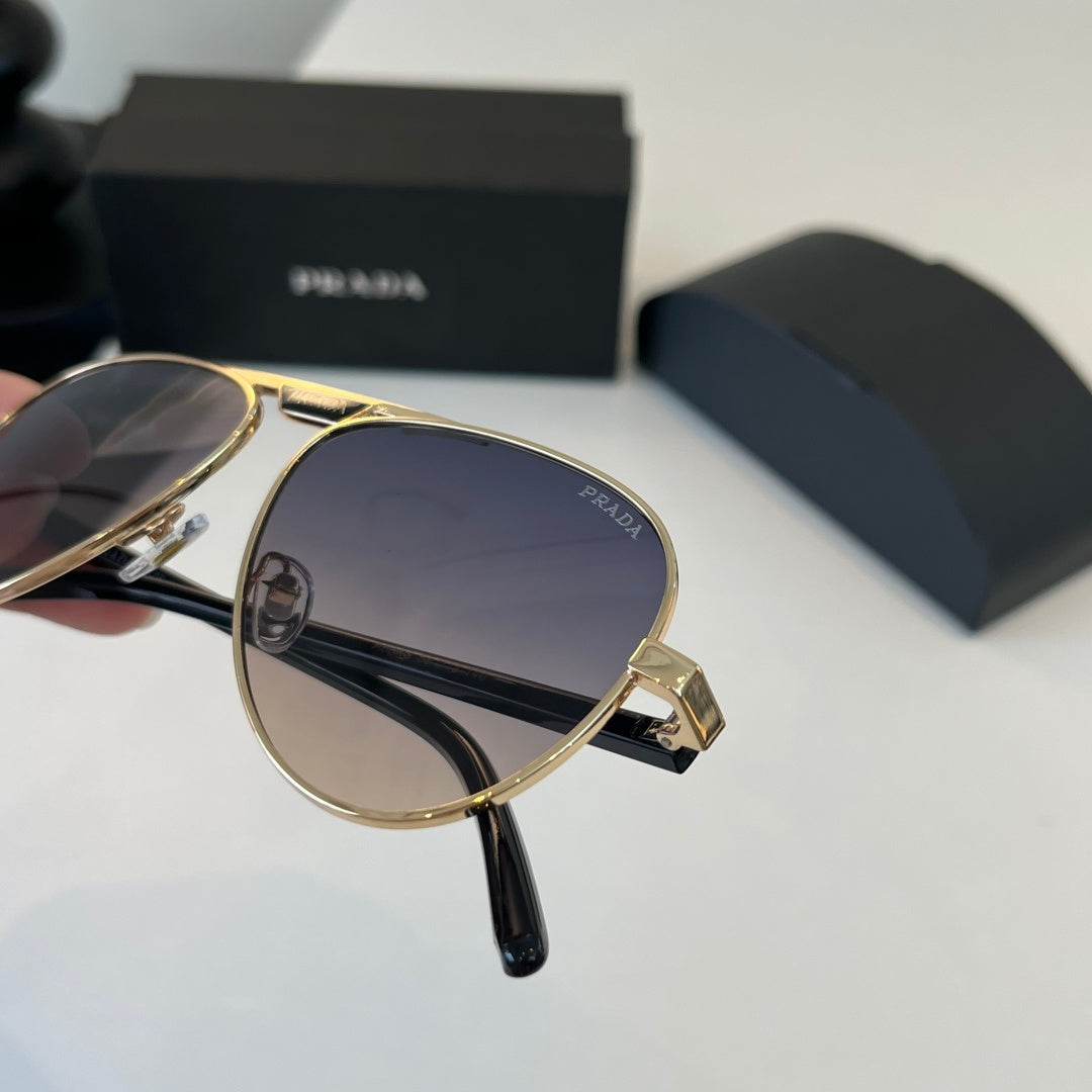 Prada Metal Aviator Silver Lens Sunglasses for Men & Women - 382572 - detail image 6