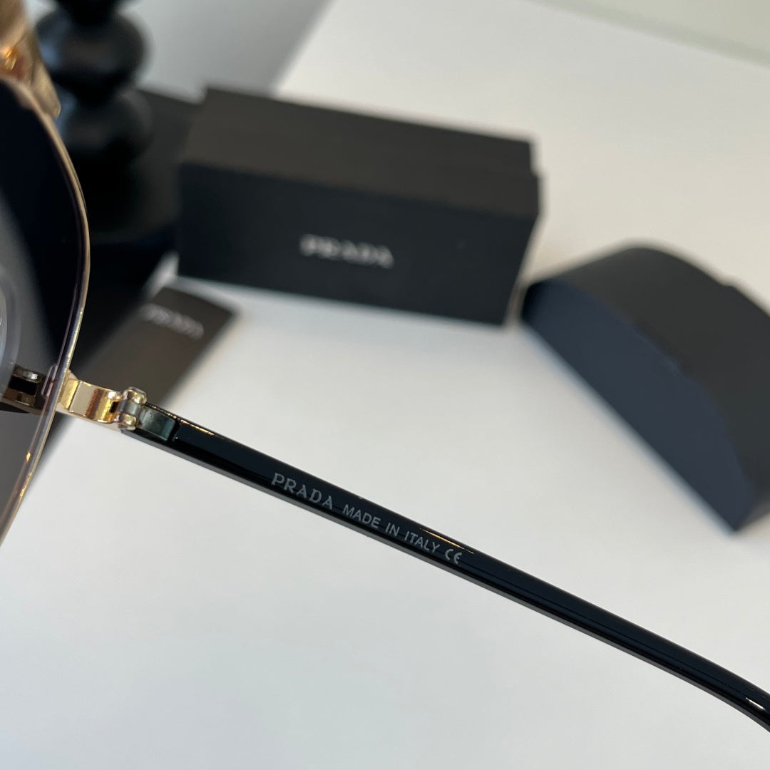 Prada Metal Aviator Silver Lens Sunglasses for Men & Women - 382572 - detail image 10