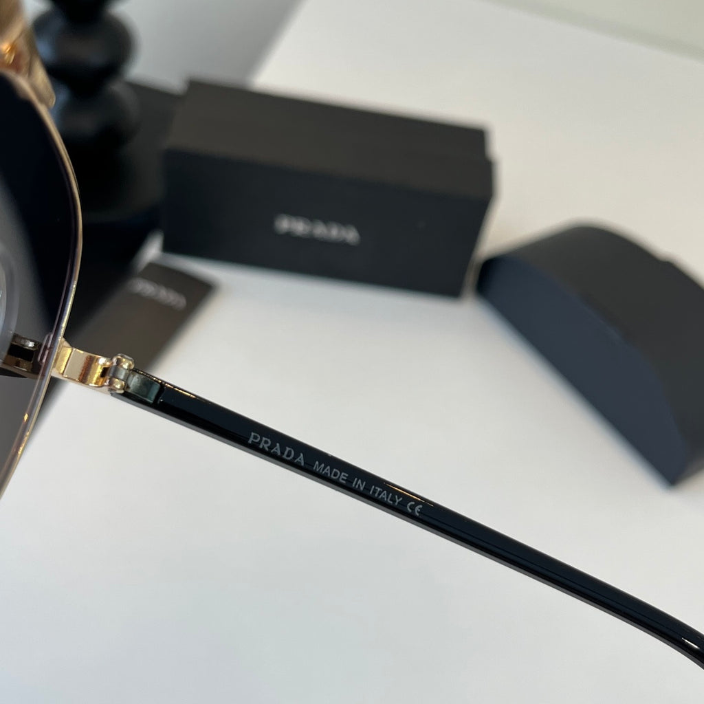Prada Metal Aviator Silver Lens Sunglasses for Men & Women - 358364 - detail image 10