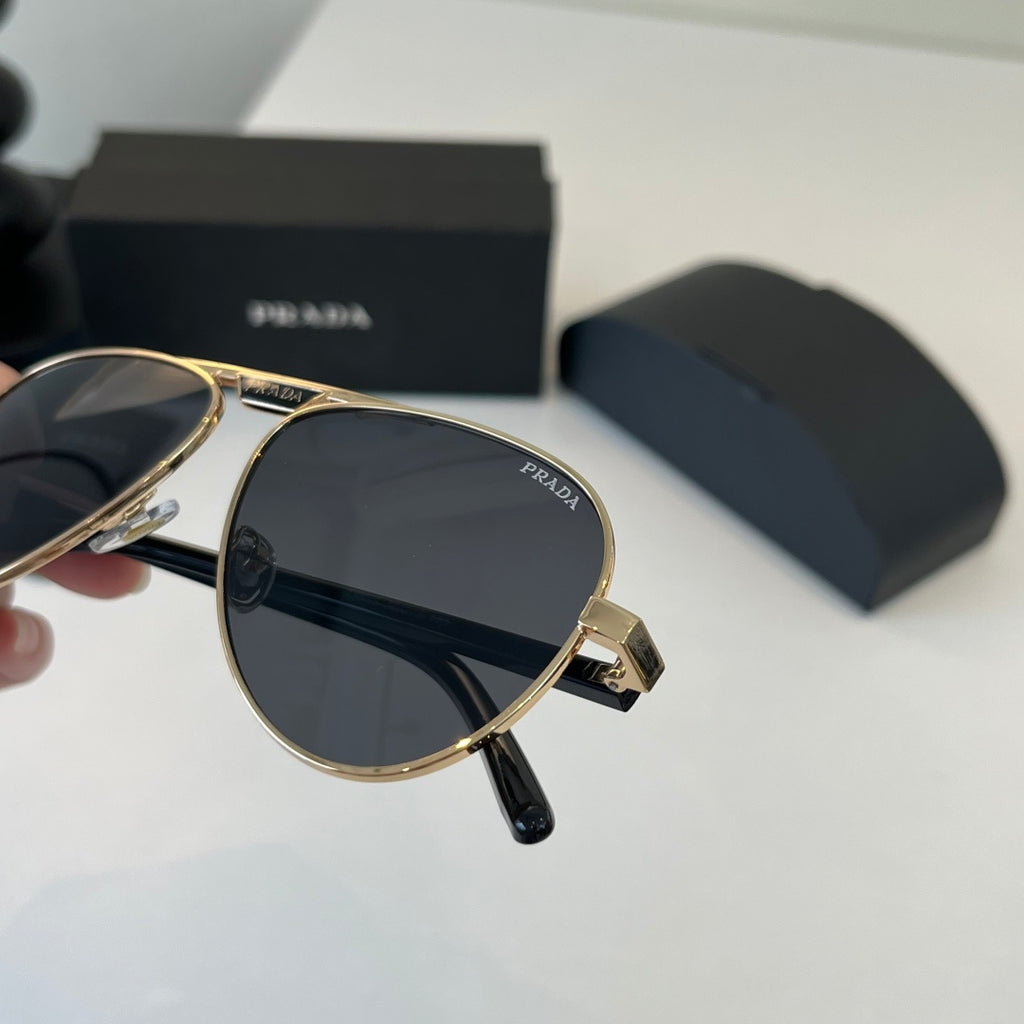 Prada Metal Aviator Silver Lens Sunglasses for Men & Women - 382573 - detail image 7
