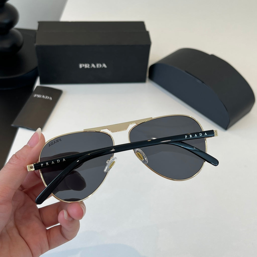Prada Metal Aviator Silver Lens Sunglasses for Men & Women - 358365 - detail image 9