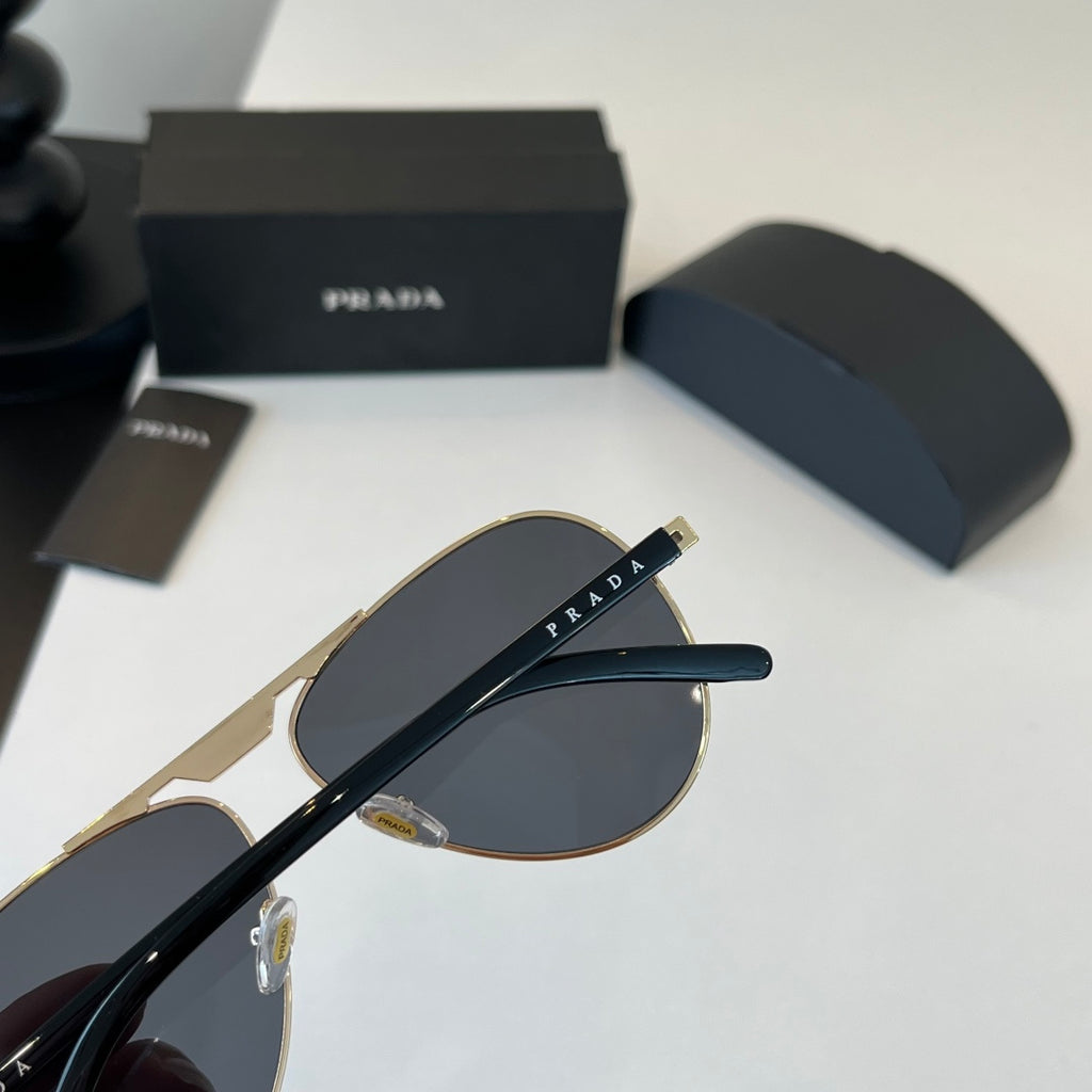 Prada Metal Aviator Silver Lens Sunglasses for Men & Women - 382573 - detail image 8