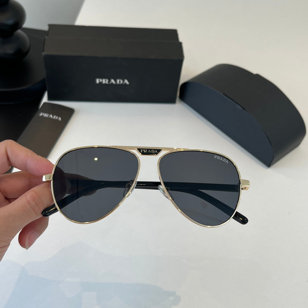 Prada Metal Aviator Silver Lens Sunglasses for Men & Women - 358365 - detail image 6