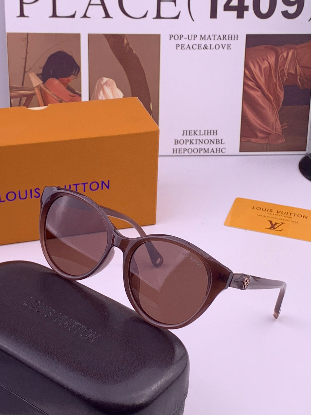 Louis Vuitton L6907 Fashion Black Lens Sunglasses for Men & Women - 357730 - detail image 2