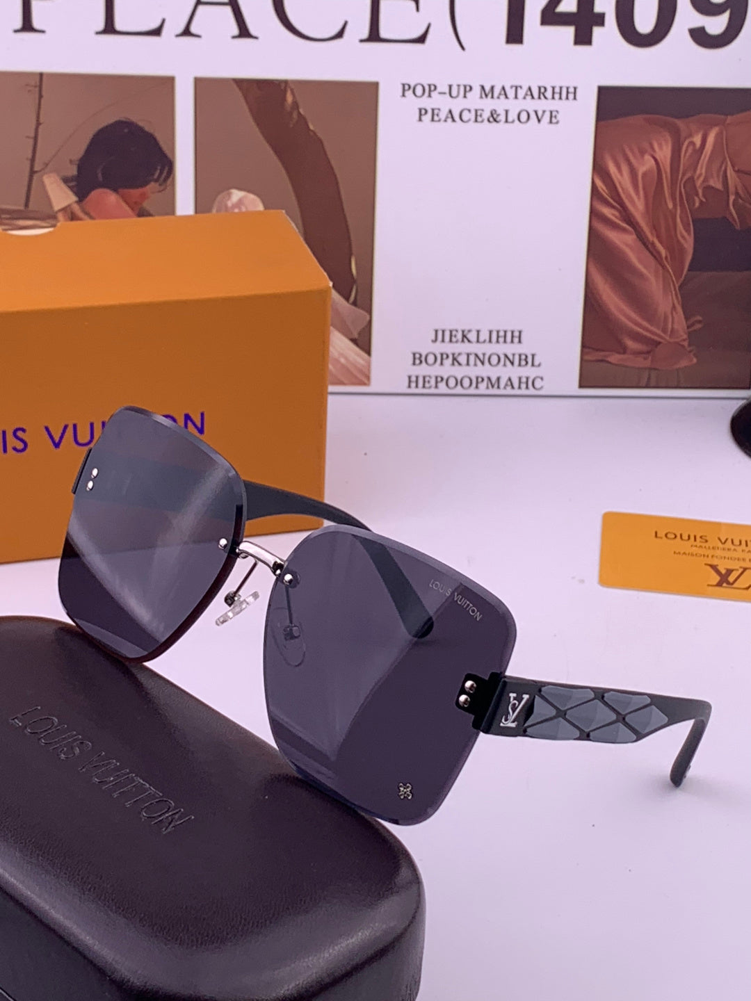Louis Vuitton L1550 Square Gold Lens Sunglasses for Men & Women - 357731 - detail image 2