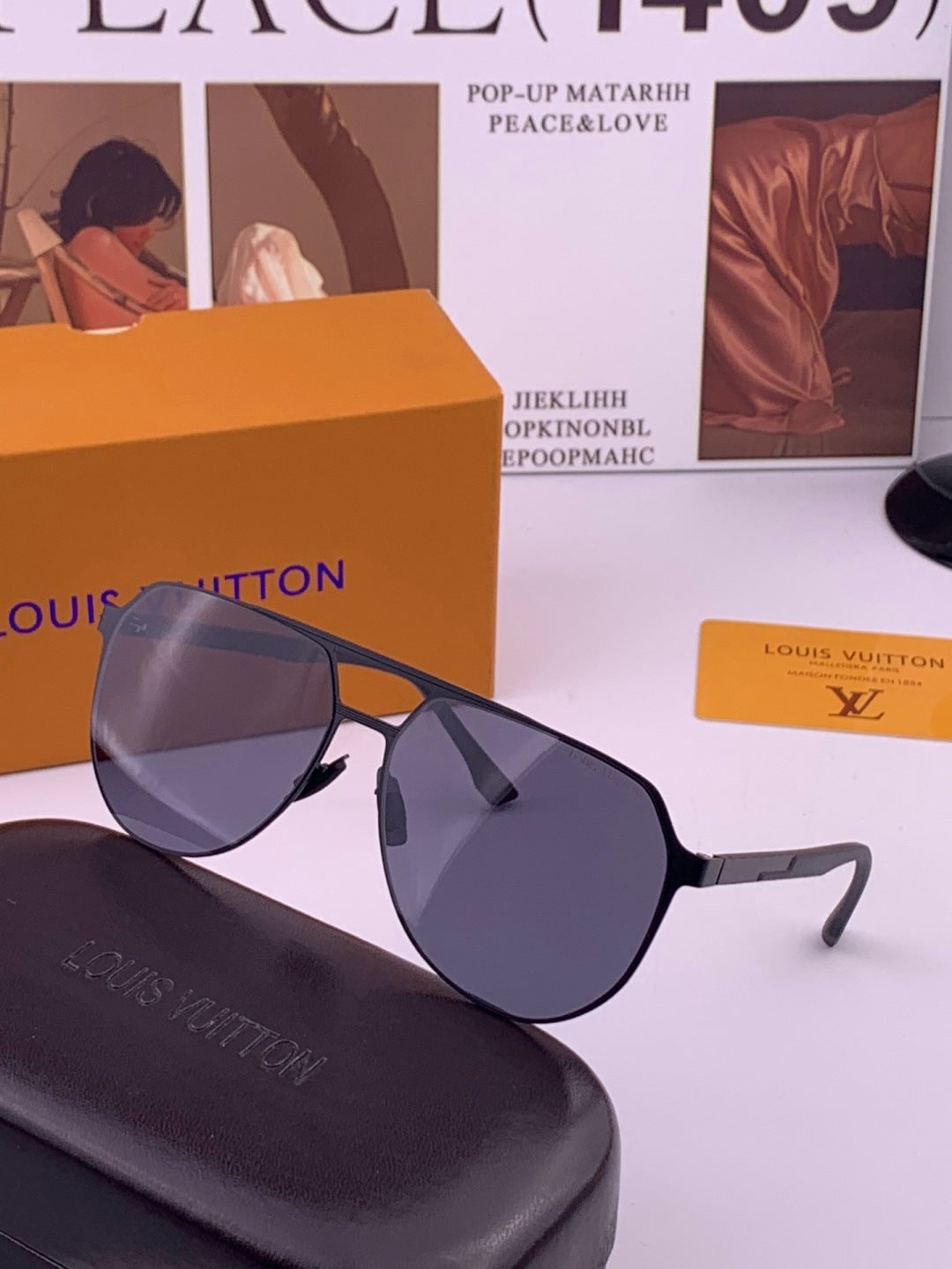 Louis Vuitton L315 Fashion Gold Lens Sunglasses for Men & Women - 357712 - detail image 2