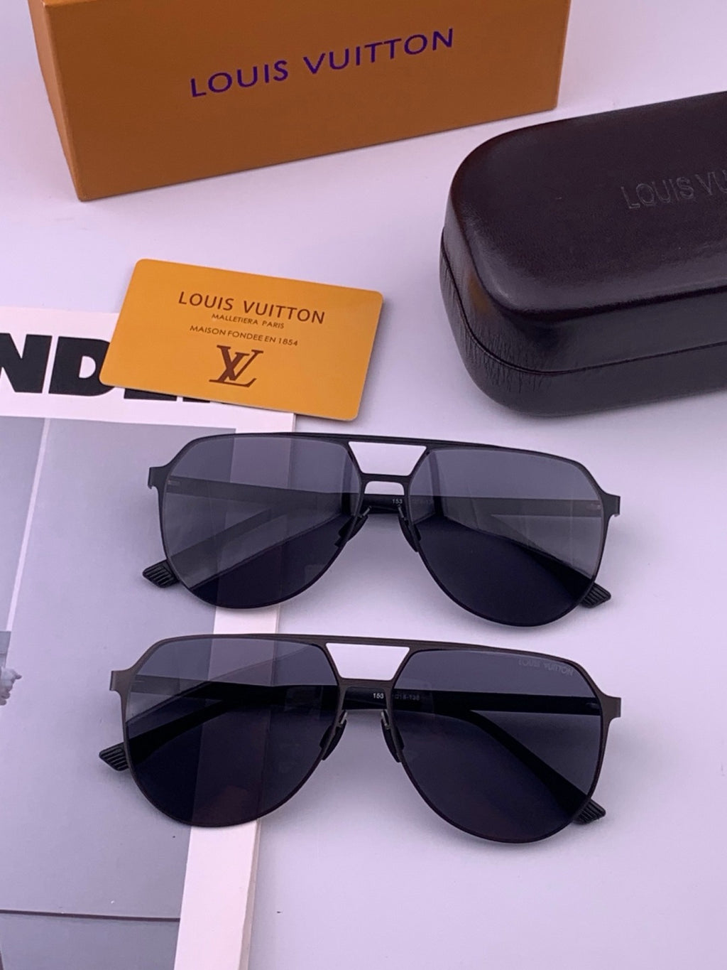 Louis Vuitton L315 Fashion Gold Lens Sunglasses for Men & Women - 357712 - detail image 7