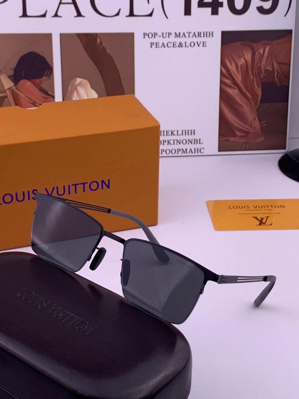 Louis Vuitton L510 Fashion Gold Lens Sunglasses for Men & Women - 357720 - detail image 2