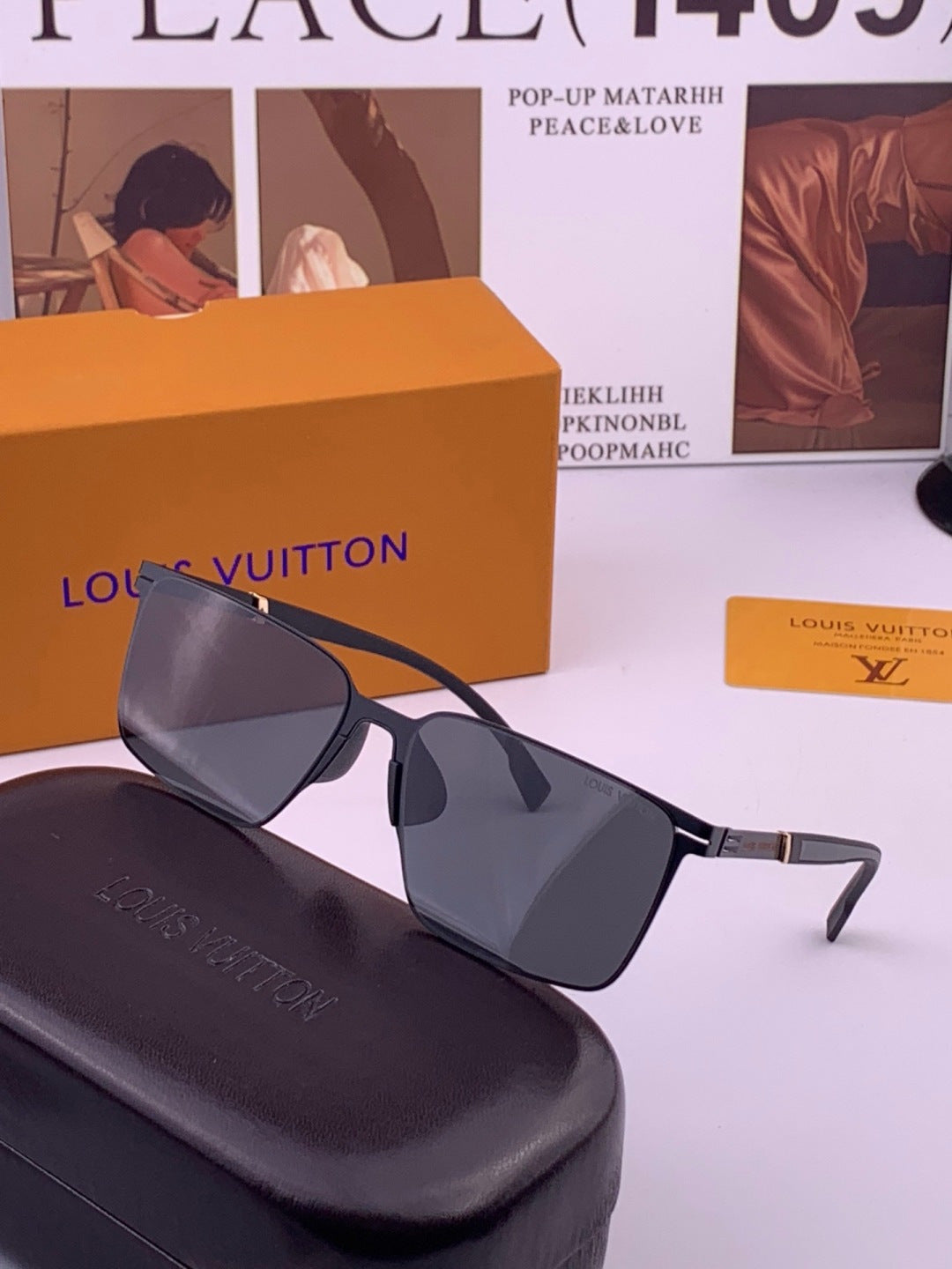 Louis Vuitton L316 Fashion Gold Lens Sunglasses for Men & Women - 357723 - detail image 2
