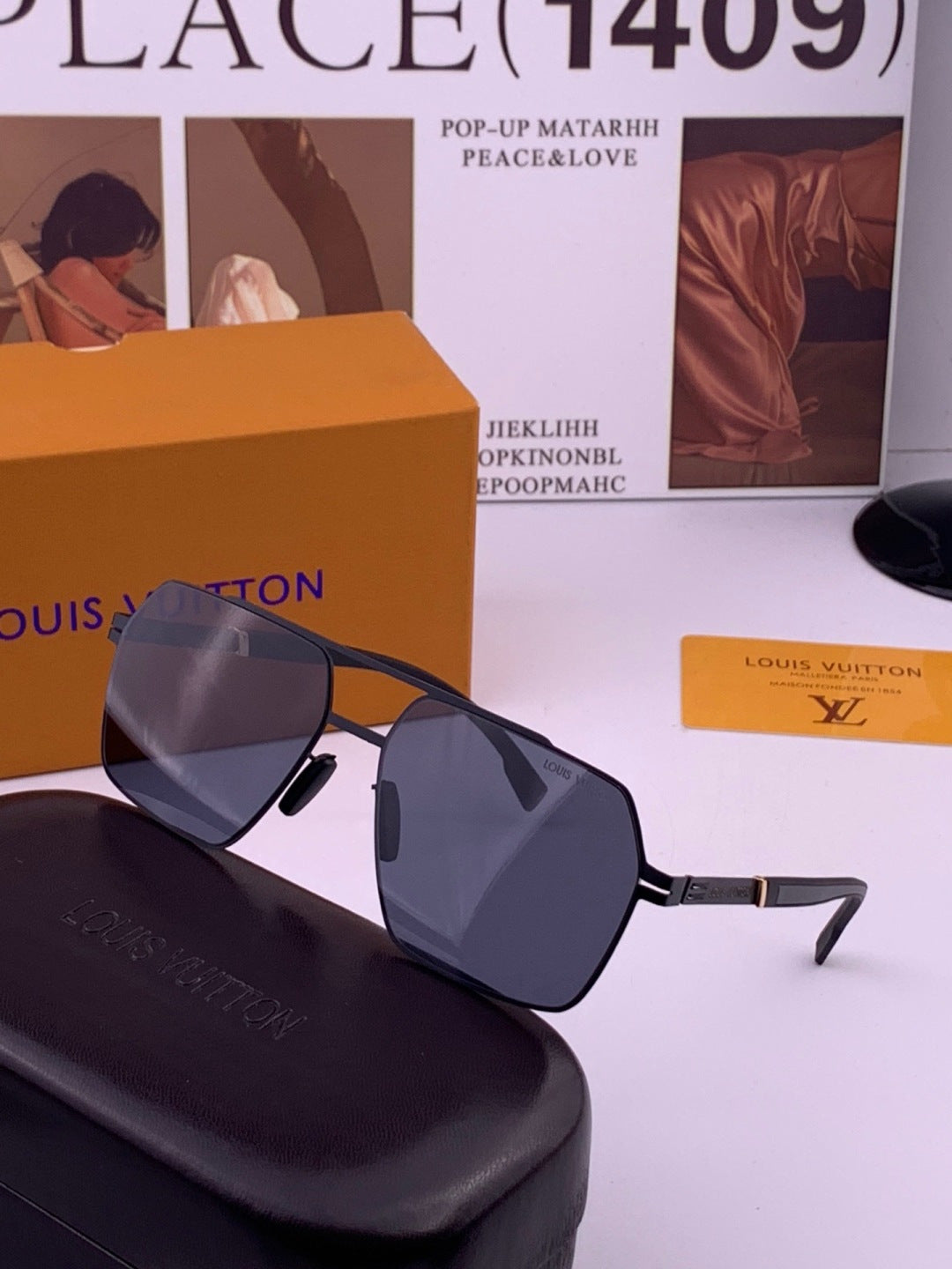Louis Vuitton L313 Fashion Gold Lens Sunglasses for Men & Women - 357726 - detail image 2