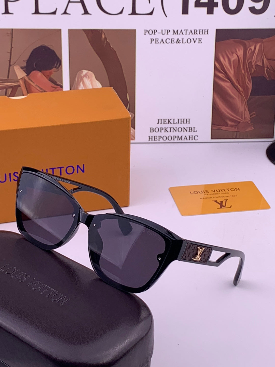 Louis Vuitton L7310 Square Gold Lens Sunglasses for Men & Women - 357662 - detail image 2