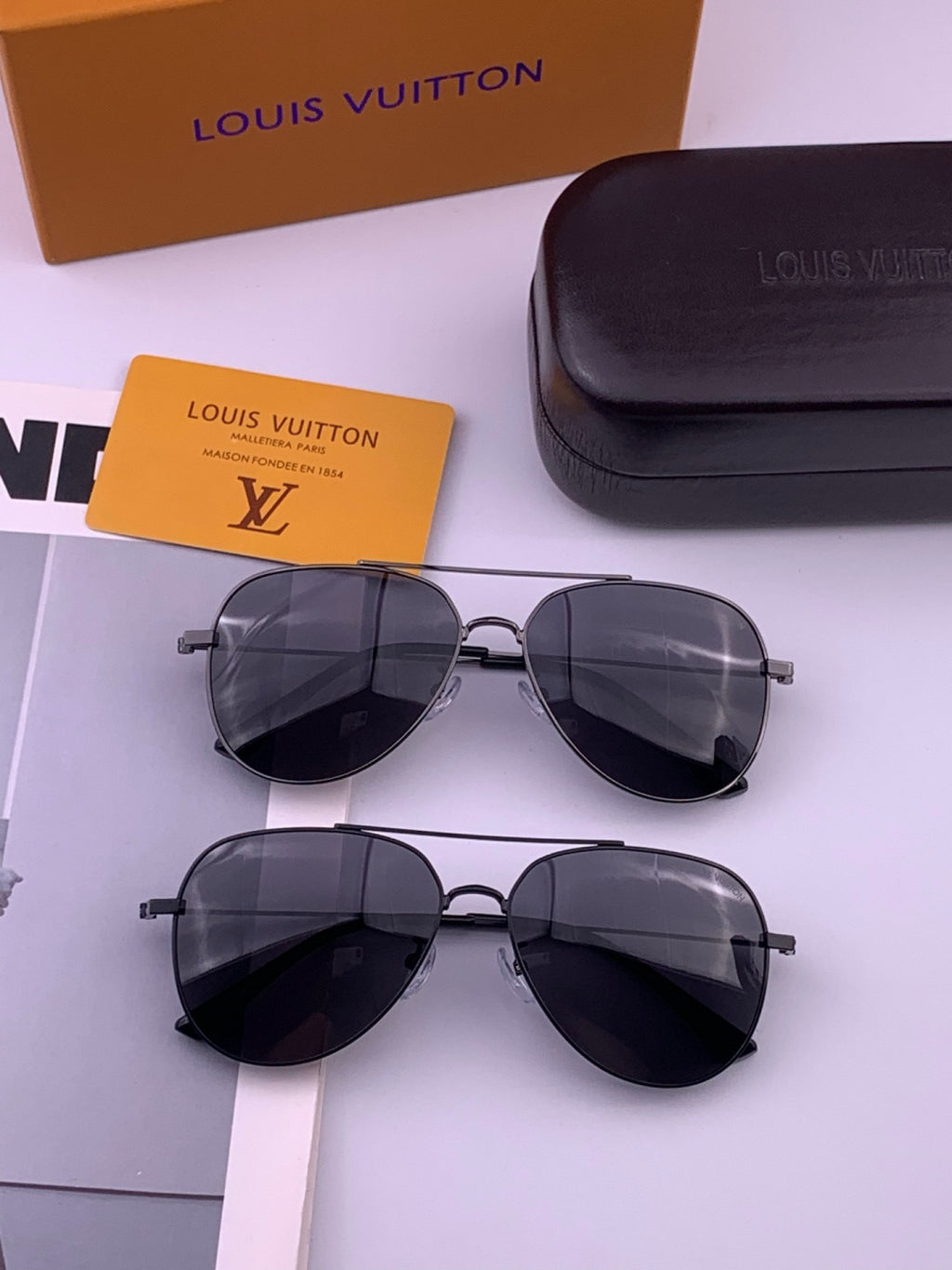Louis Vuitton L5338 Polarized Aviator Brown Lens Sunglasses for Men & - 357620 - detail image 8