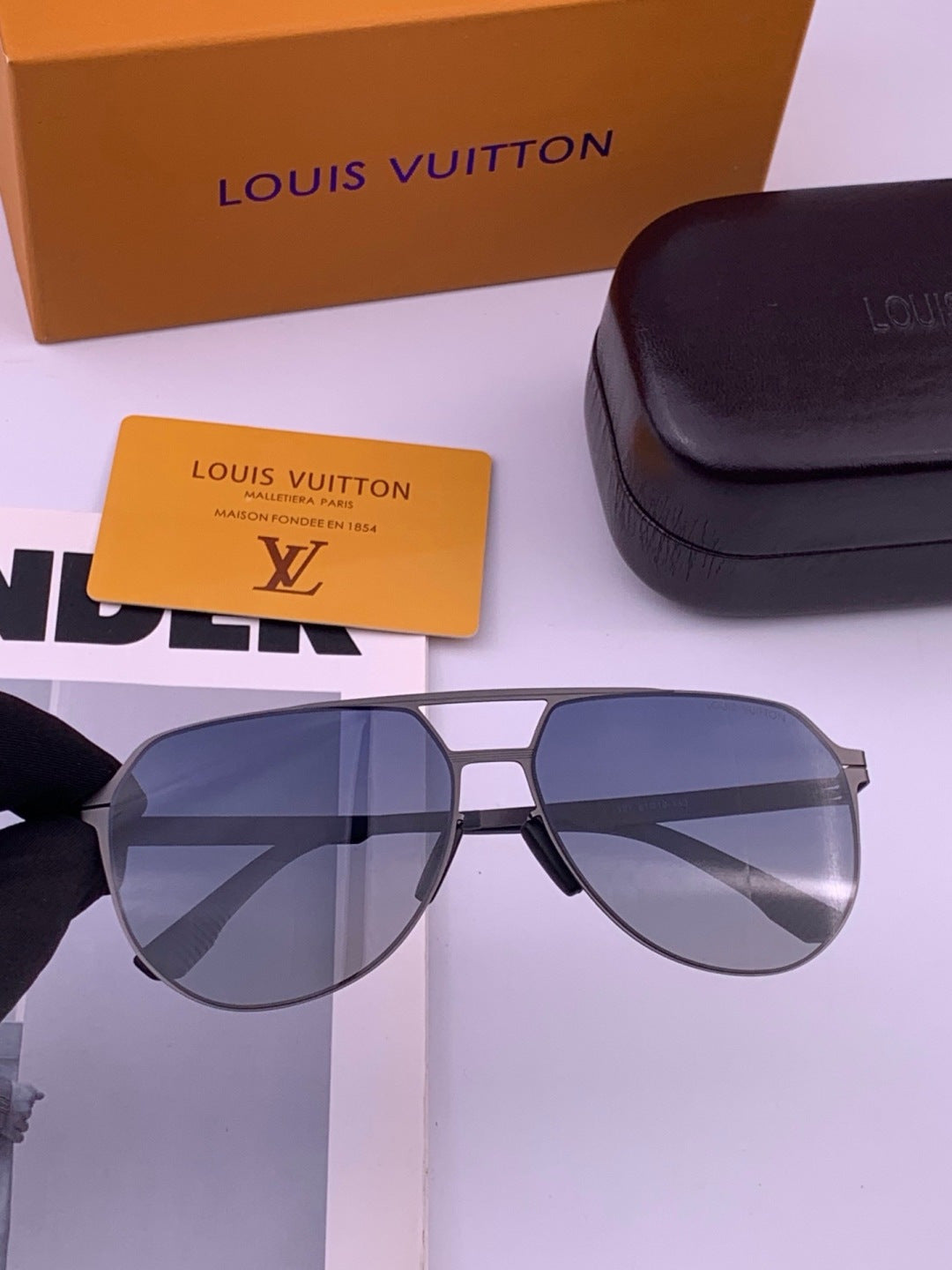 Louis Vuitton L712 Fashion Black Lens Sunglasses for Men & Women - 357629