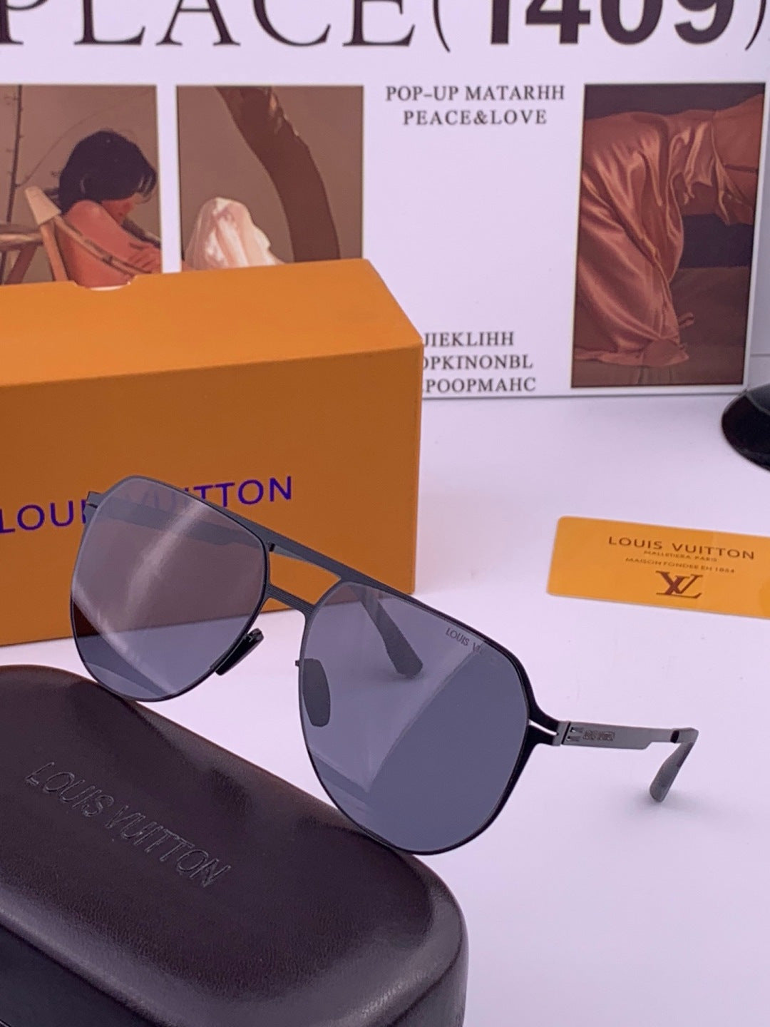 Louis Vuitton L712 Fashion Brown Lens Sunglasses for Men & Women - 357630 - detail image 2