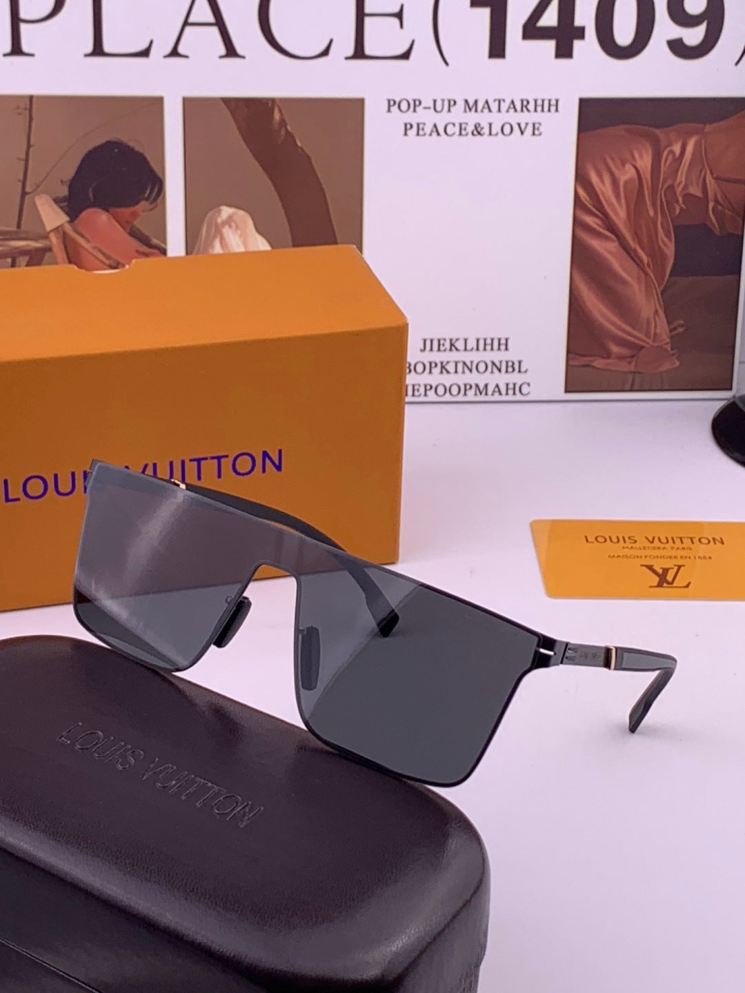 Louis Vuitton L016 Fashion Brown Lens Sunglasses for Men & Women - 357631 - detail image 2