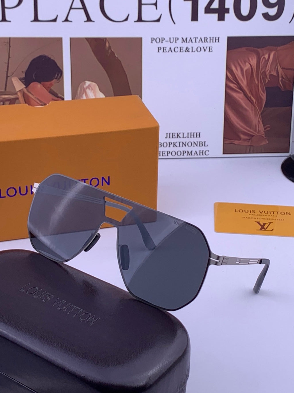 Louis Vuitton L010 Fashion Gold Lens Sunglasses for Men & Women - 357635 - detail image 2