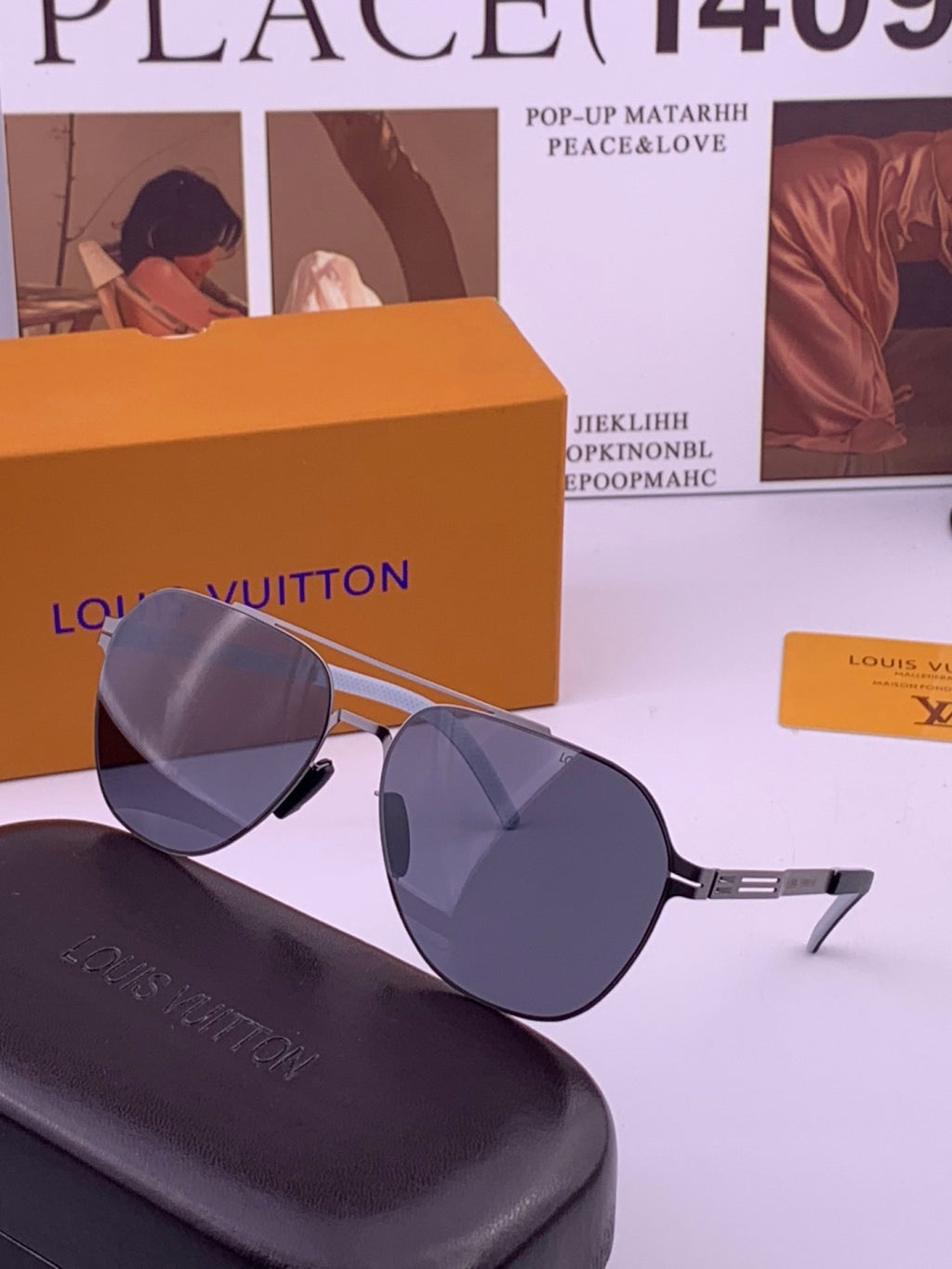 Louis Vuitton L18 Fashion Gold Lens Sunglasses for Men & Women - 357638 - detail image 2