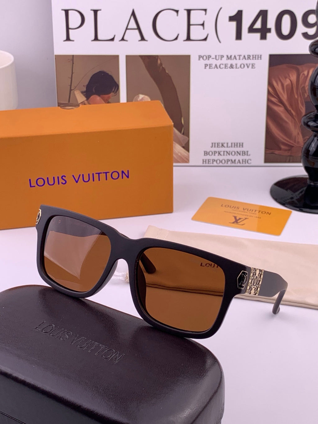 Louis Vuitton Fashion Gold Lens Sunglasses for Men & Women - 357616 - detail image 4