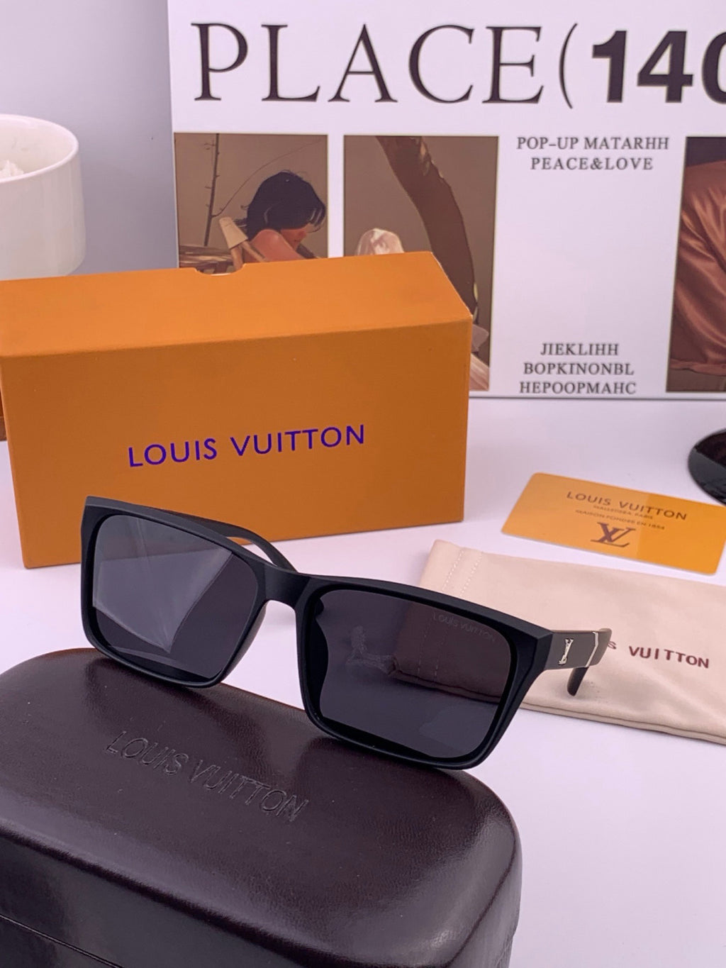 Louis Vuitton Fashion Gold Lens Sunglasses for Men & Women - 357617 - detail image 3