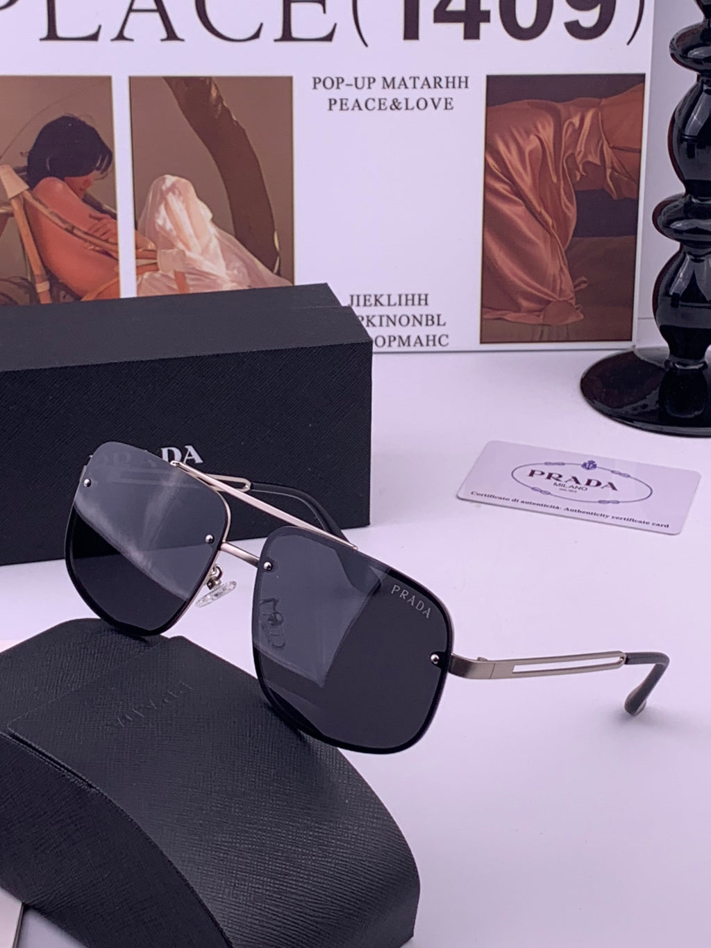 Prada P880665 Polarized Fashion Gray Lens Sunglasses for Men - 358442