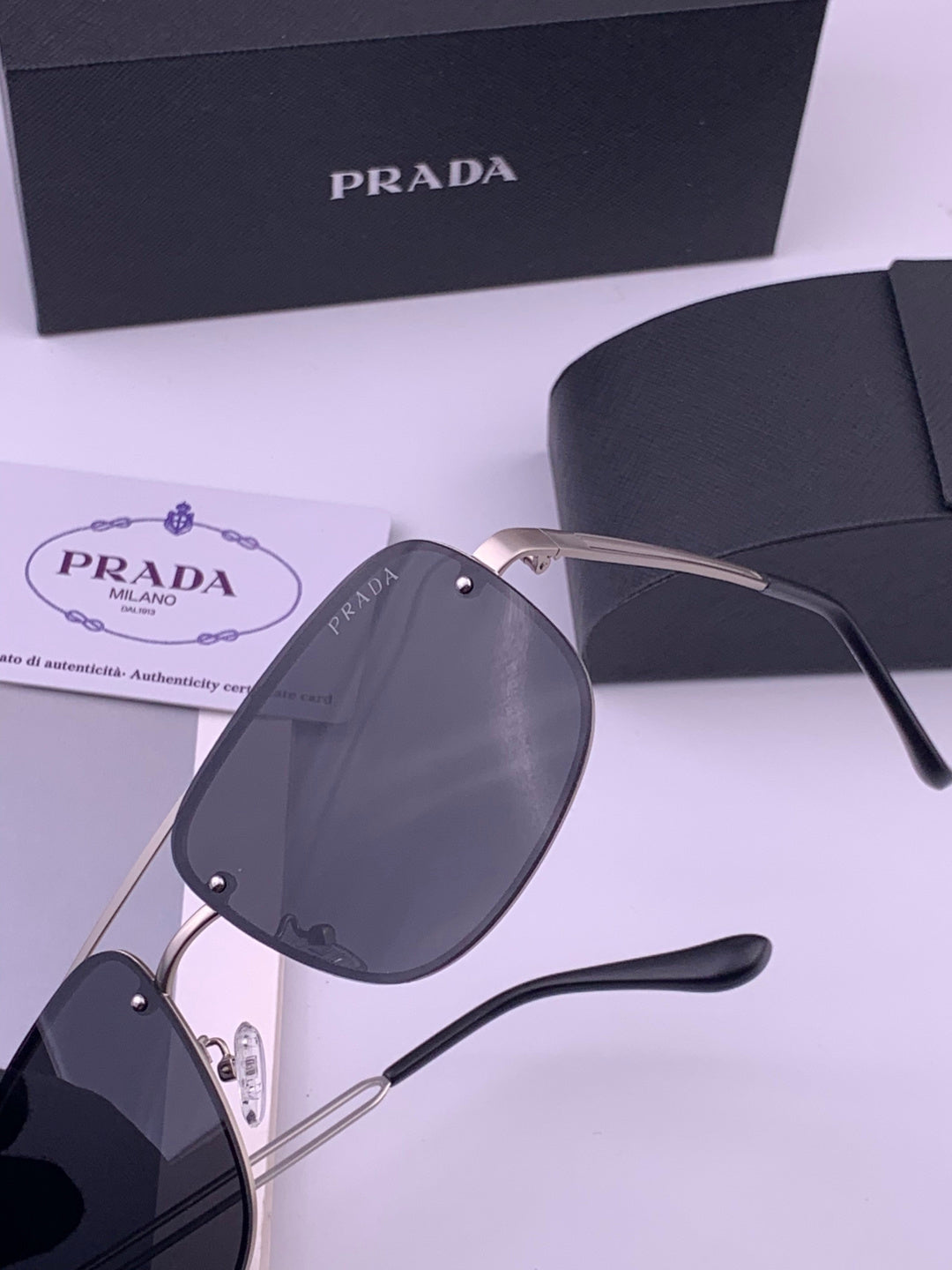 Prada P880665 Polarized Fashion Gray Lens Sunglasses for Men - 358442 - detail image 2