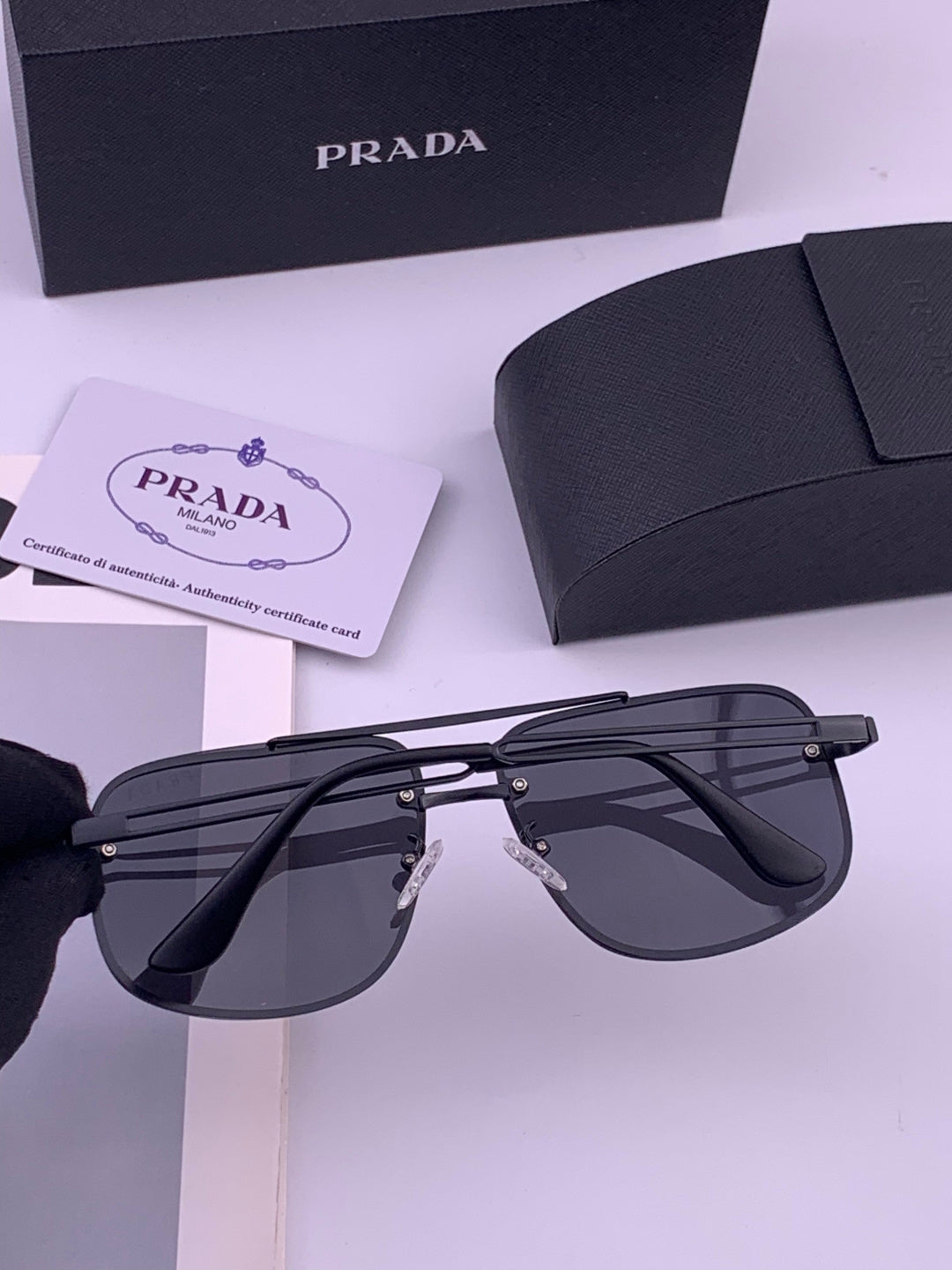 Prada P880665 Polarized Fashion Gray Lens Sunglasses for Men - 358443 - detail image 4