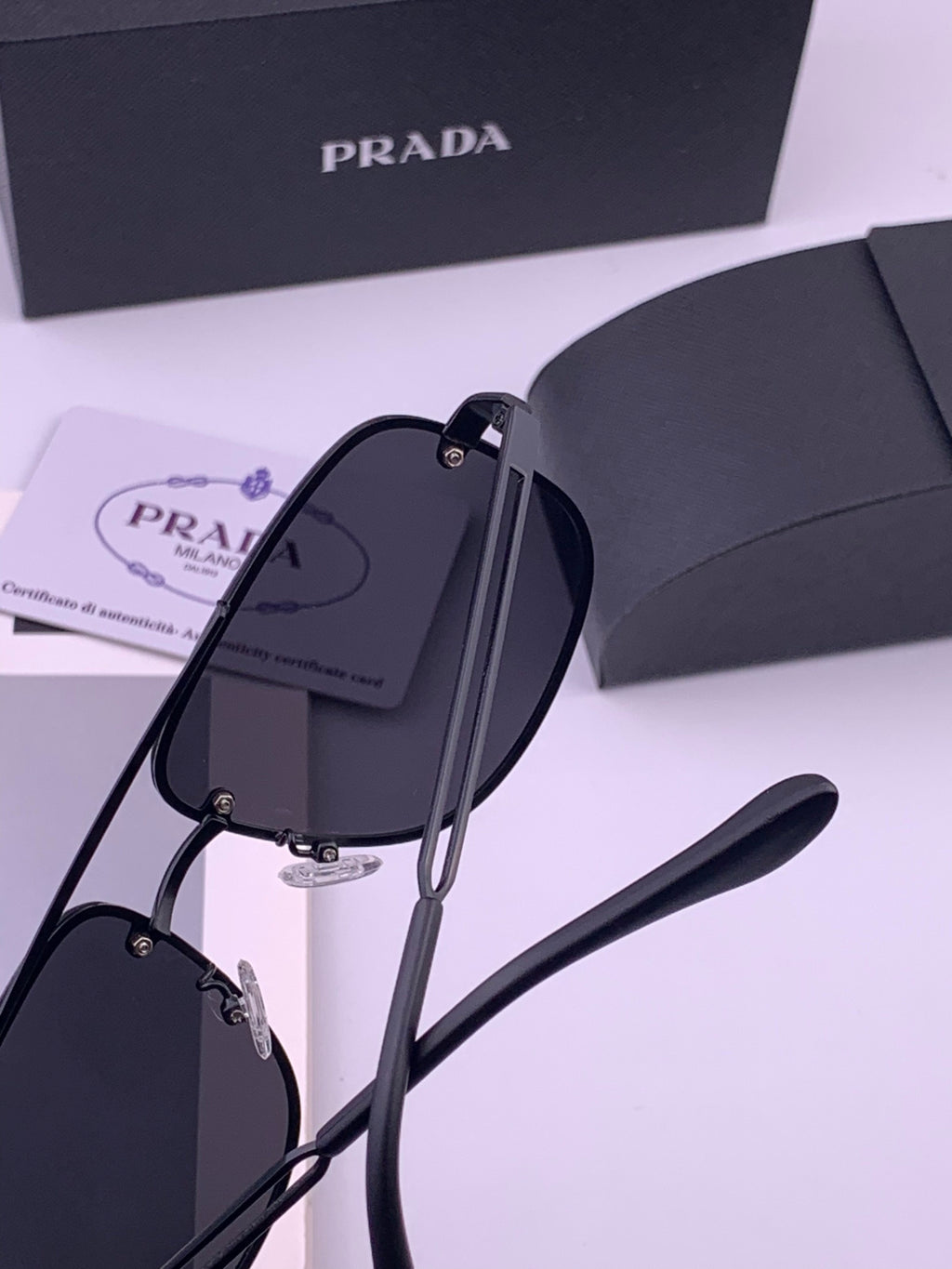 Prada P880665 Polarized Fashion Gray Lens Sunglasses for Men - 358443 - detail image 5