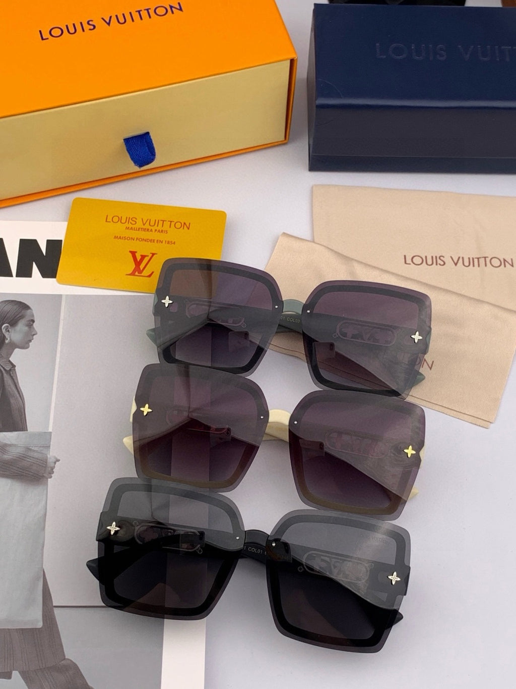Louis Vuitton Fashion Gold Lens Sunglasses for Men & Women - 371459 - detail image 7