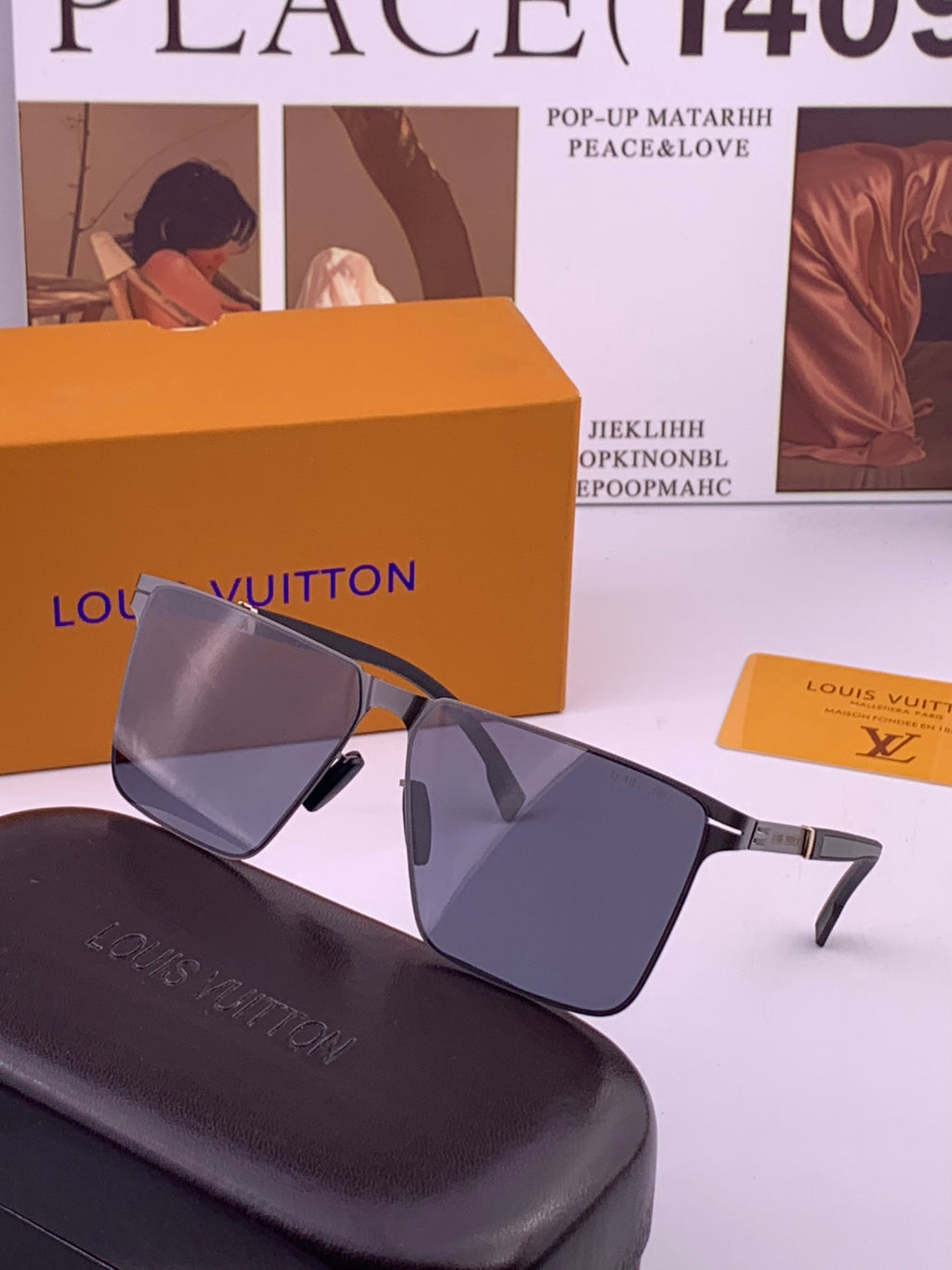 Louis Vuitton L616 Fashion Gold Lens Sunglasses for Men & Women - 371453 - detail image 2