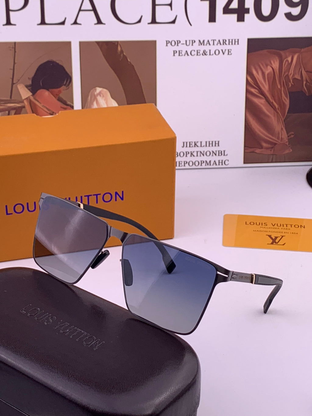 Louis Vuitton L616 Fashion Brown Lens Sunglasses for Men & Women - 371454 - detail image 2