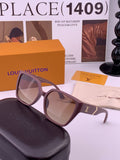 Louis Vuitton L77004 Oversized Purple Lens Sunglasses for Men & Women - 371354