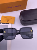 Louis Vuitton L8623 Square Black Lens Sunglasses for Men & Women - 371336