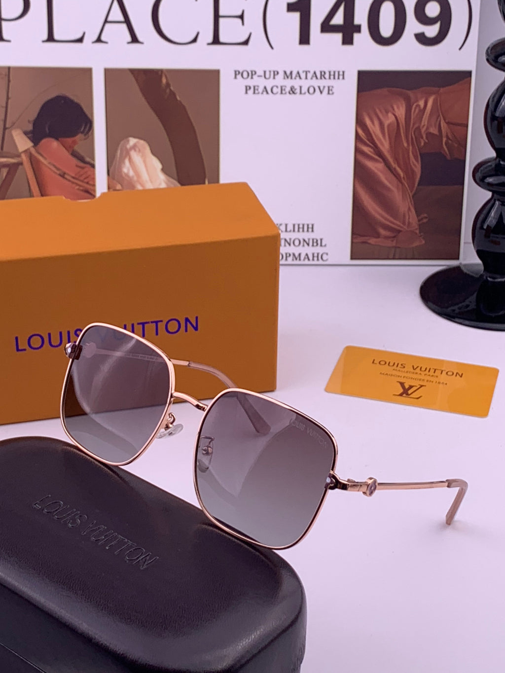 Louis Vuitton 5303 Polarized Aviator Purple Lens Sunglasses for Men & - 371339 - detail image 2