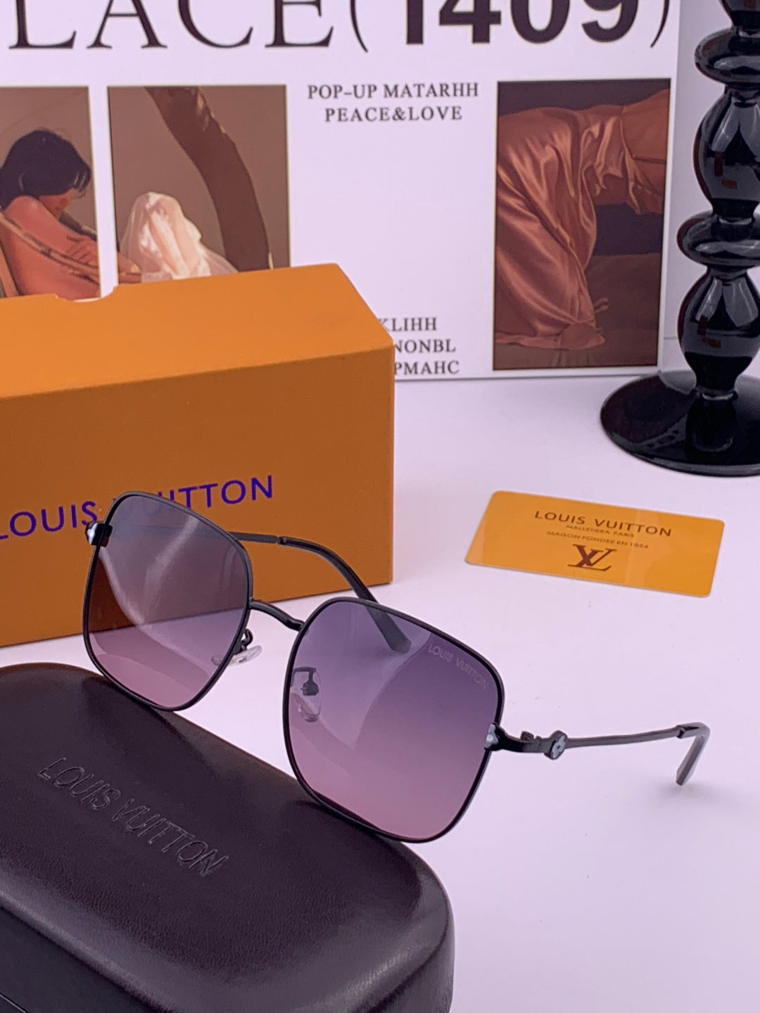Louis Vuitton 5303 Polarized Aviator Purple Lens Sunglasses for Men & - 371341 - detail image 2