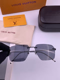 Louis Vuitton L2253 Polarized Aviator Blue Lens Sunglasses for Men - 371313
