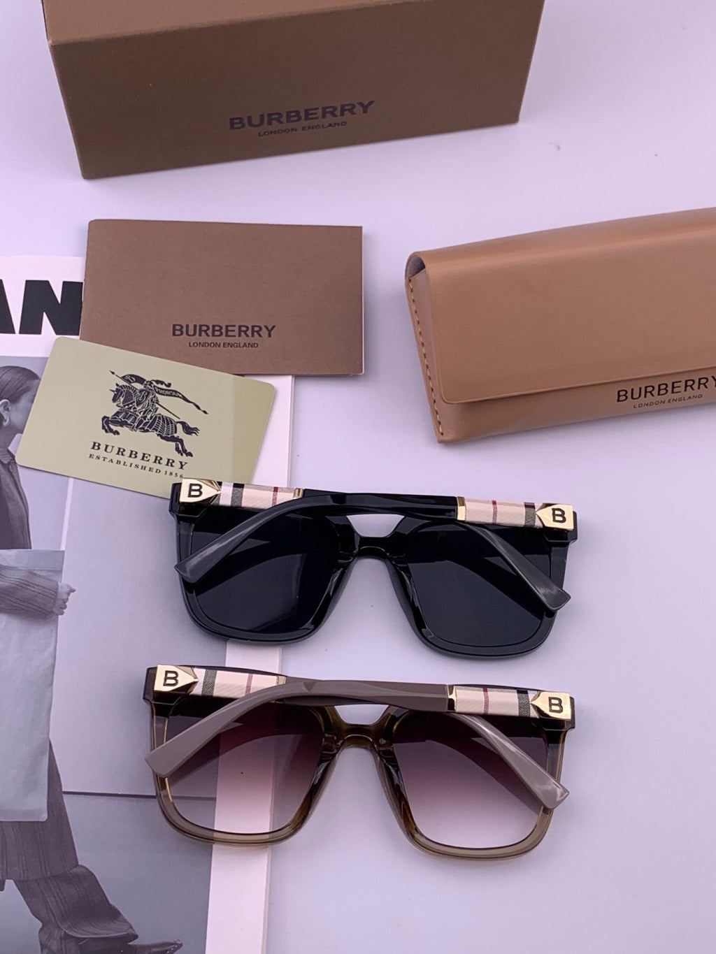 Louis Vuitton L7600 Square Gold Lens Sunglasses for Women - detail image 4