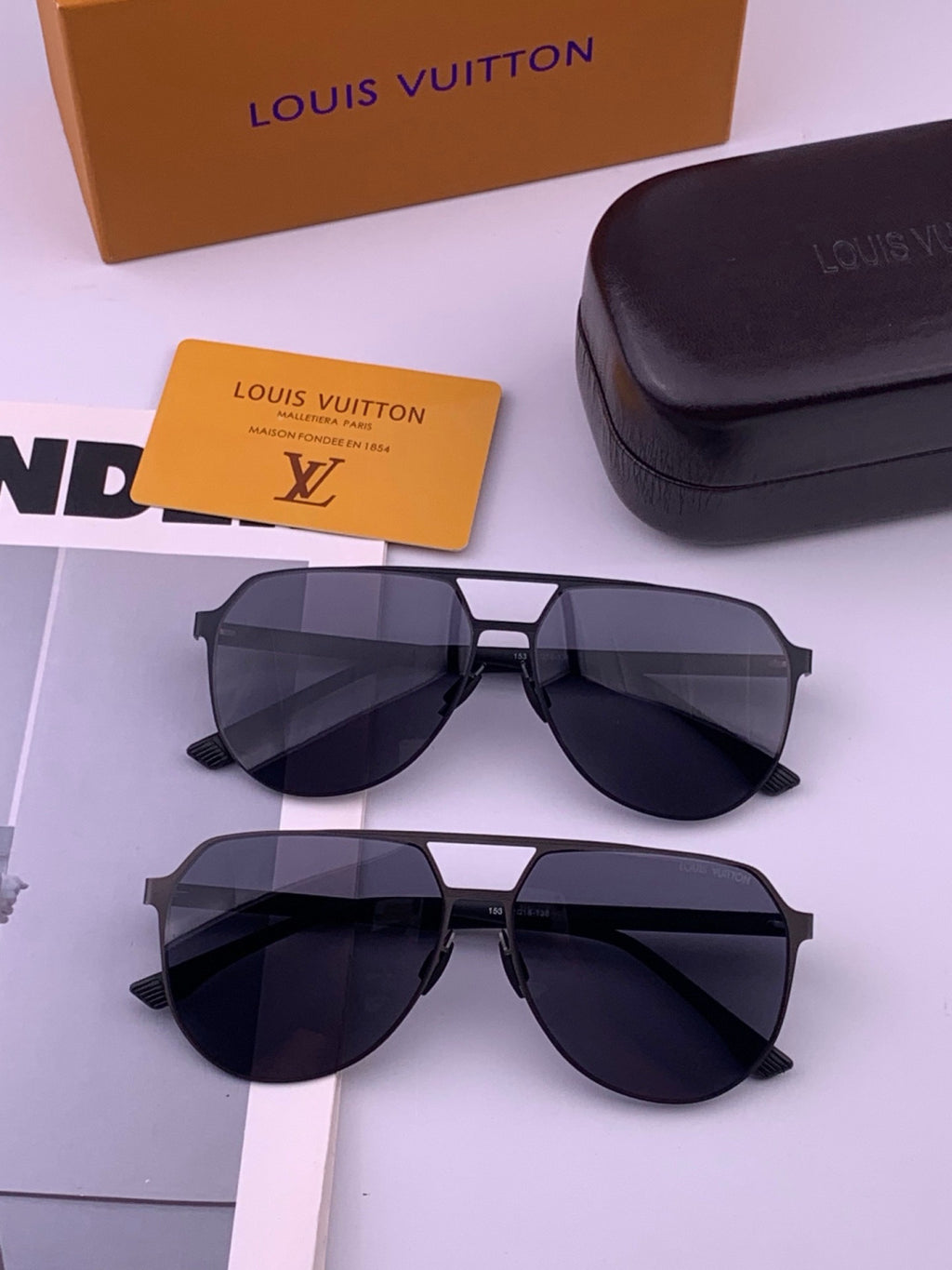 Louis Vuitton L315 Fashion Gold Lens Sunglasses for Men & Women - 381935 - detail image 7