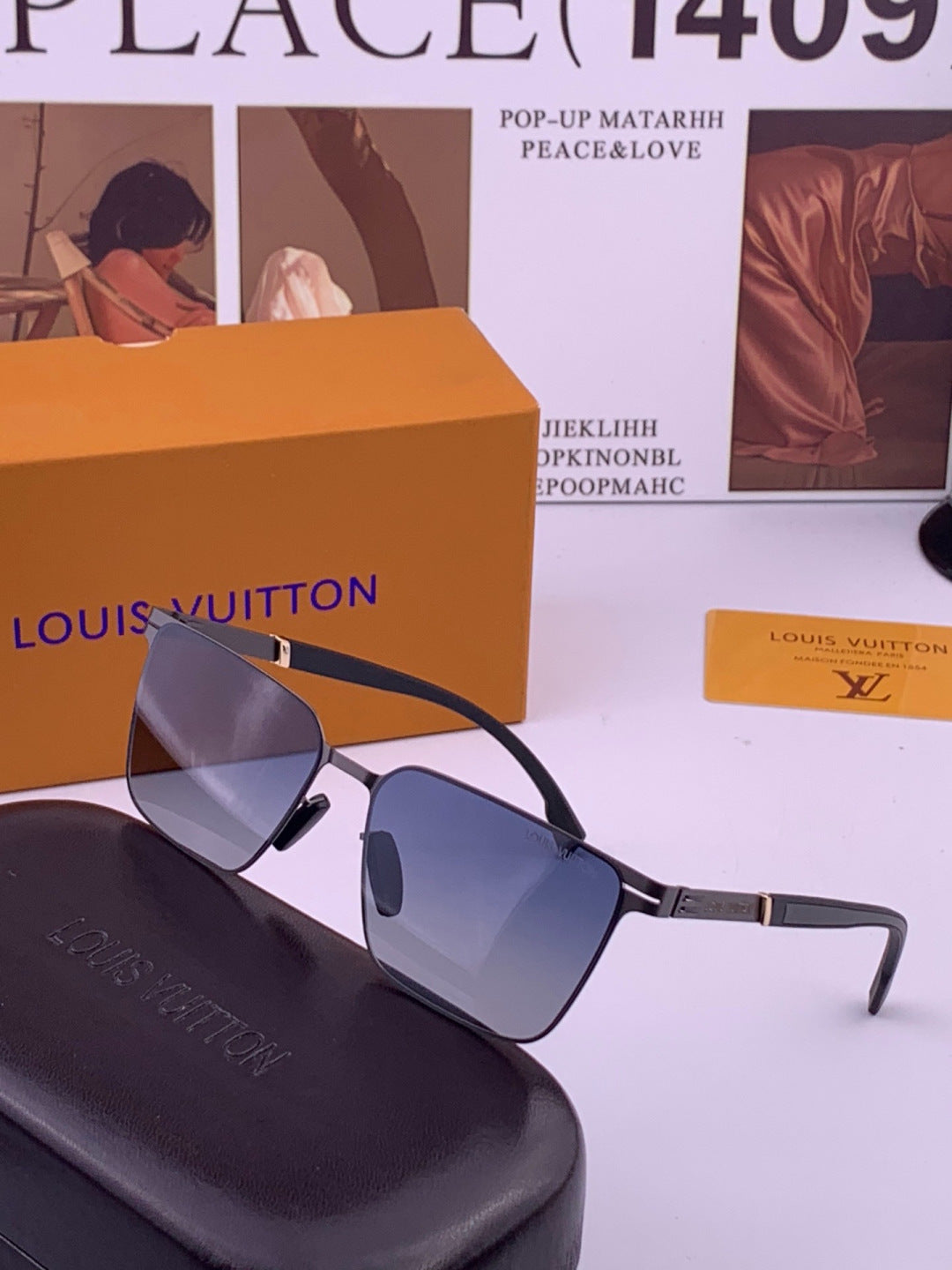 Louis Vuitton L516 Fashion Gold Lens Sunglasses for Men & Women - 381937 - detail image 2
