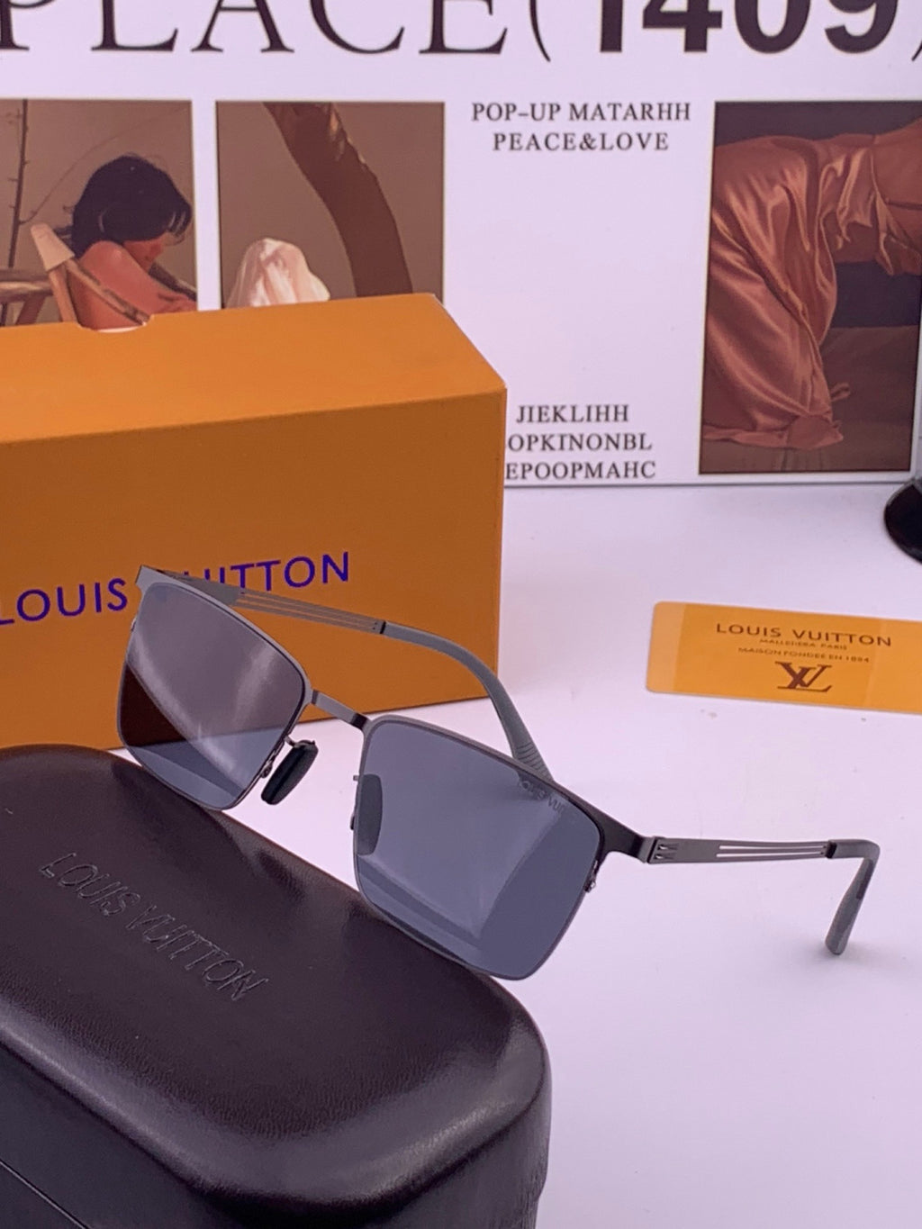 Louis Vuitton L510 Fashion Gold Lens Sunglasses for Men & Women - 381944 - detail image 2