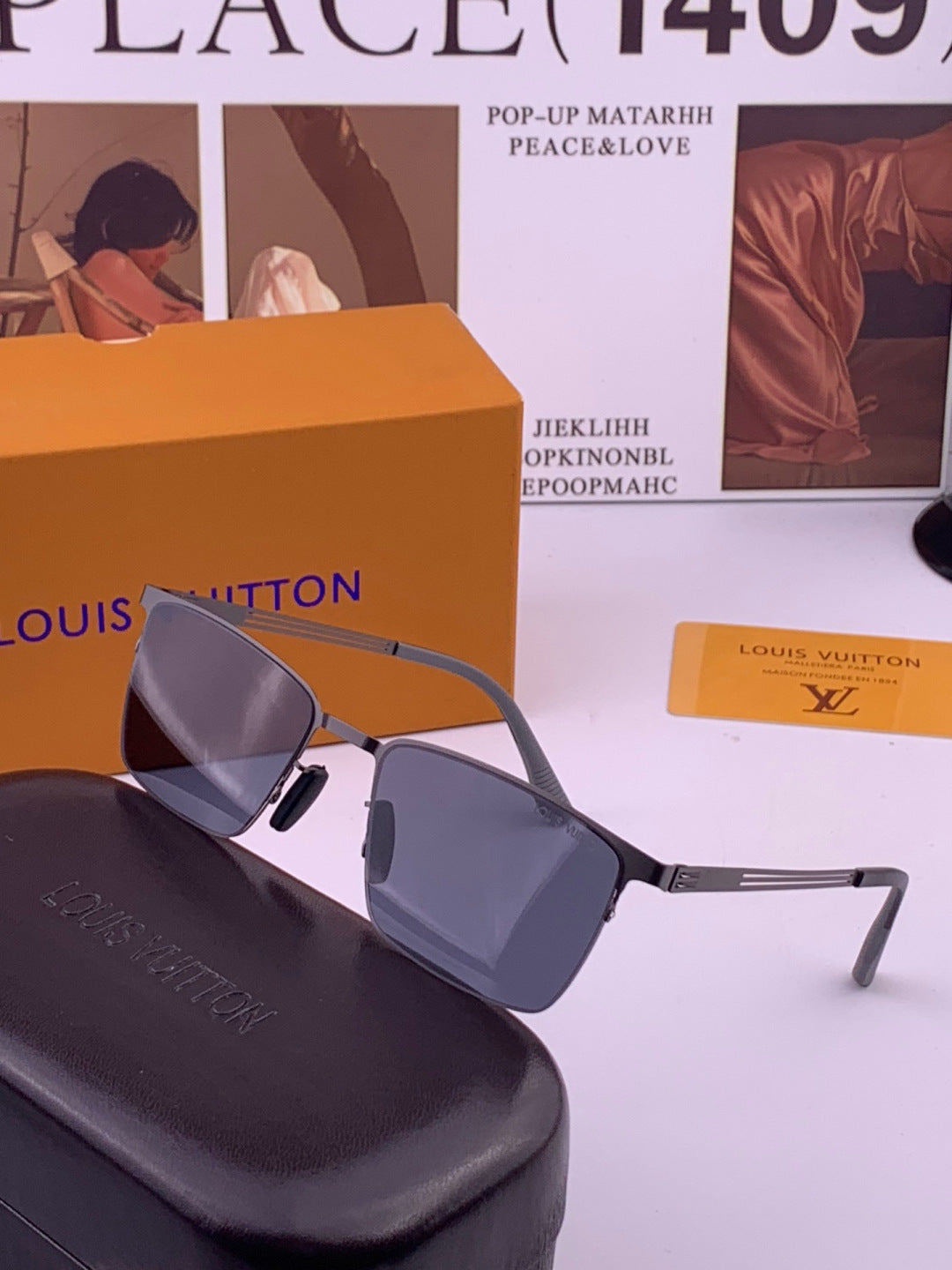 Louis Vuitton L510 Fashion Gold Lens Sunglasses for Men & Women - 381944 - detail image 2
