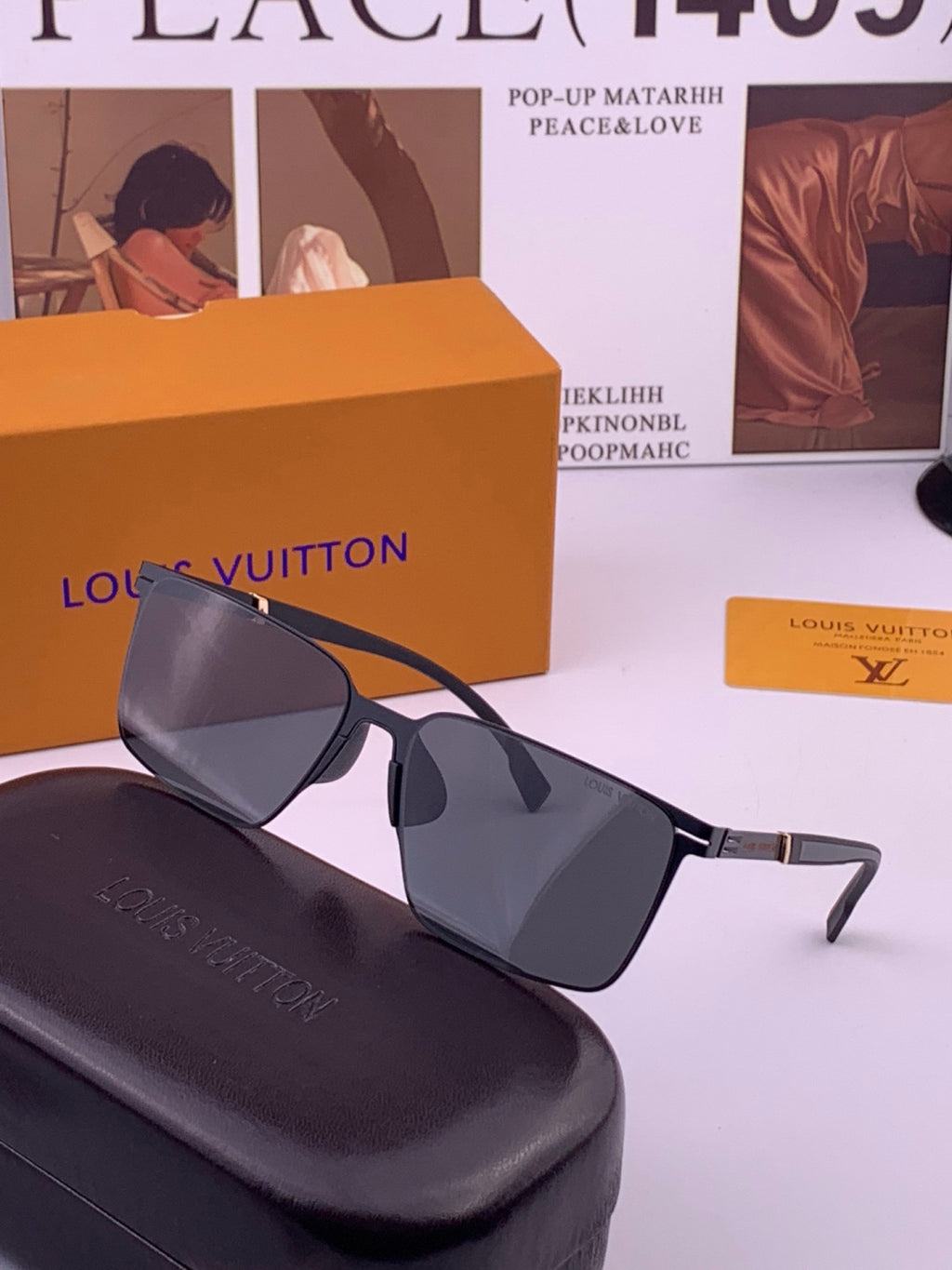 Louis Vuitton L316 Fashion Gold Lens Sunglasses for Men & Women - 381945 - detail image 2