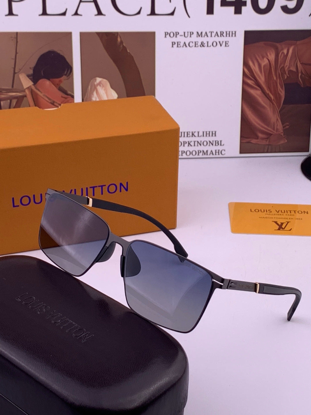 Louis Vuitton L316 Fashion Gold Lens Sunglasses for Men & Women - 381946 - detail image 2
