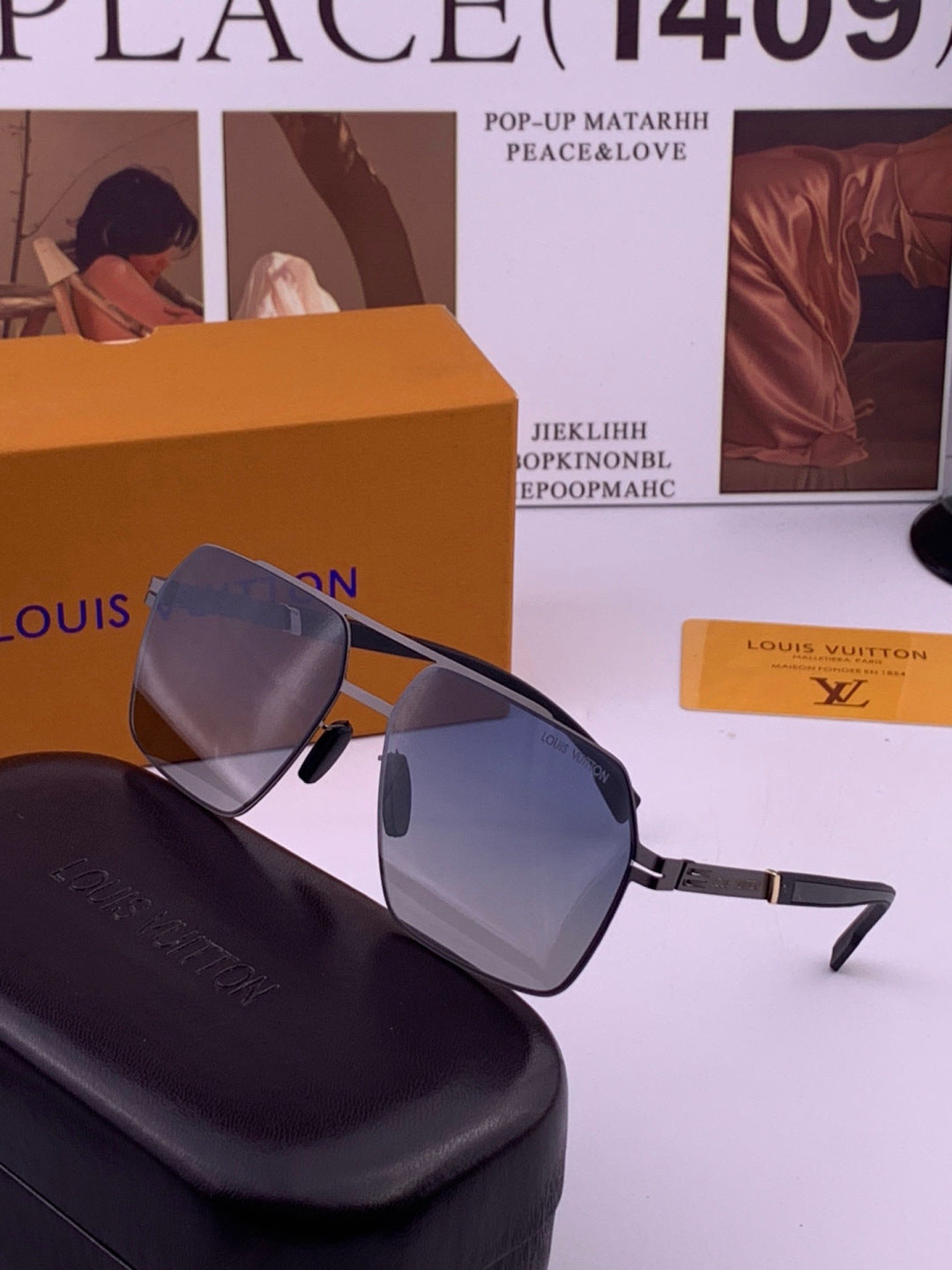 Louis Vuitton L313 Fashion Gold Lens Sunglasses for Men & Women - 381949 - detail image 3