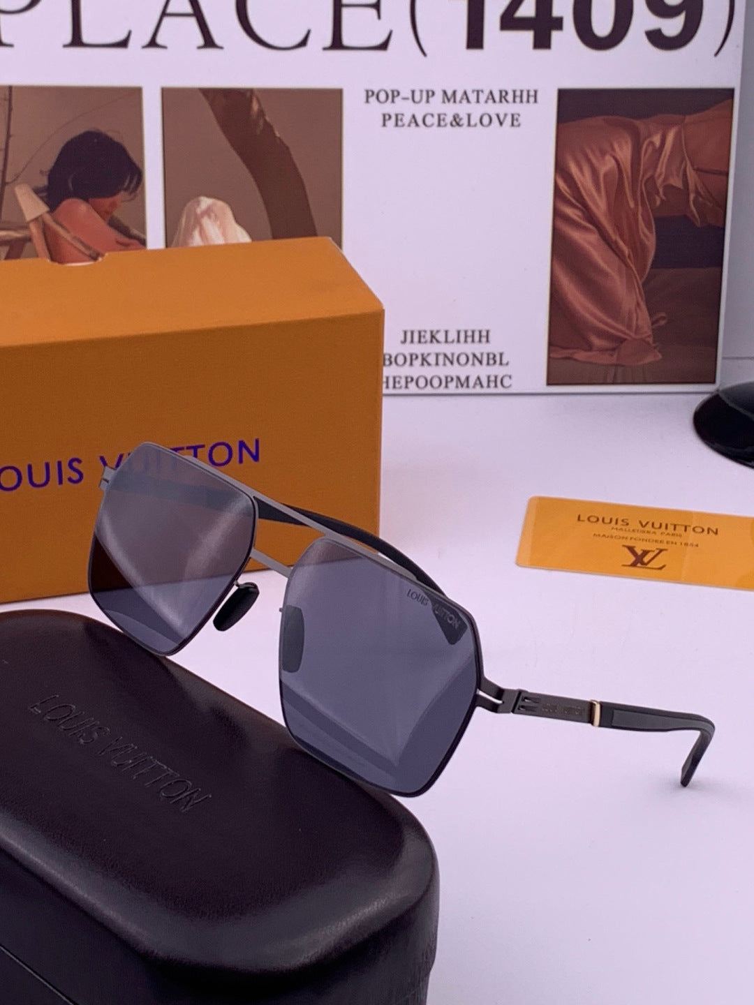 Louis Vuitton L313 Fashion Gold Lens Sunglasses for Men & Women - 381950 - detail image 3