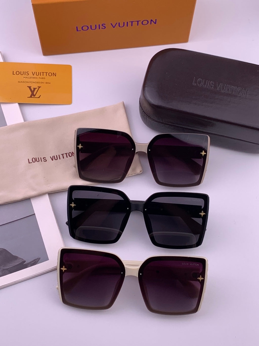 Louis Vuitton Fashion Gold Lens Sunglasses for Men & Women - 381845 - detail image 7