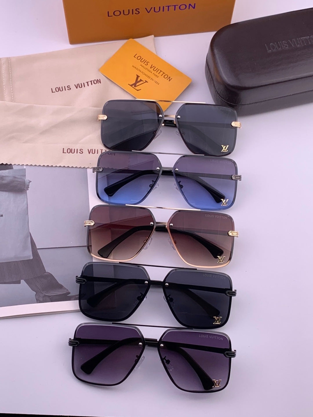 Louis Vuitton L91747 Aviator Orange Lens Sunglasses for Men & Women - 381834 - detail image 7