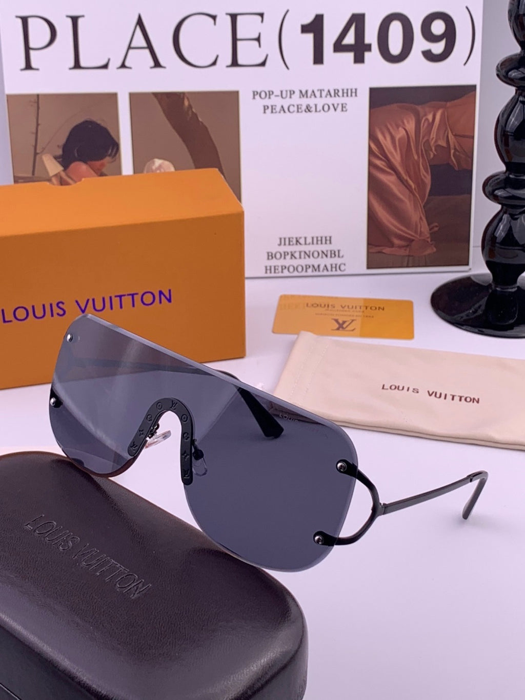 Louis Vuitton L61759 Aviator Gold Lens Sunglasses for Men & Women - 381838 - detail image 6